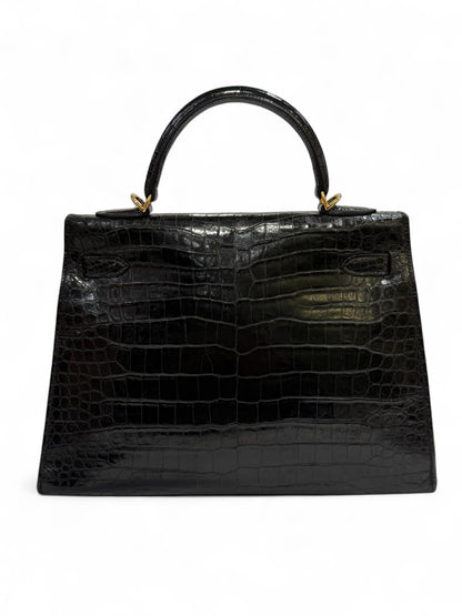 Hermès - Sac Kelly 32 crocodile