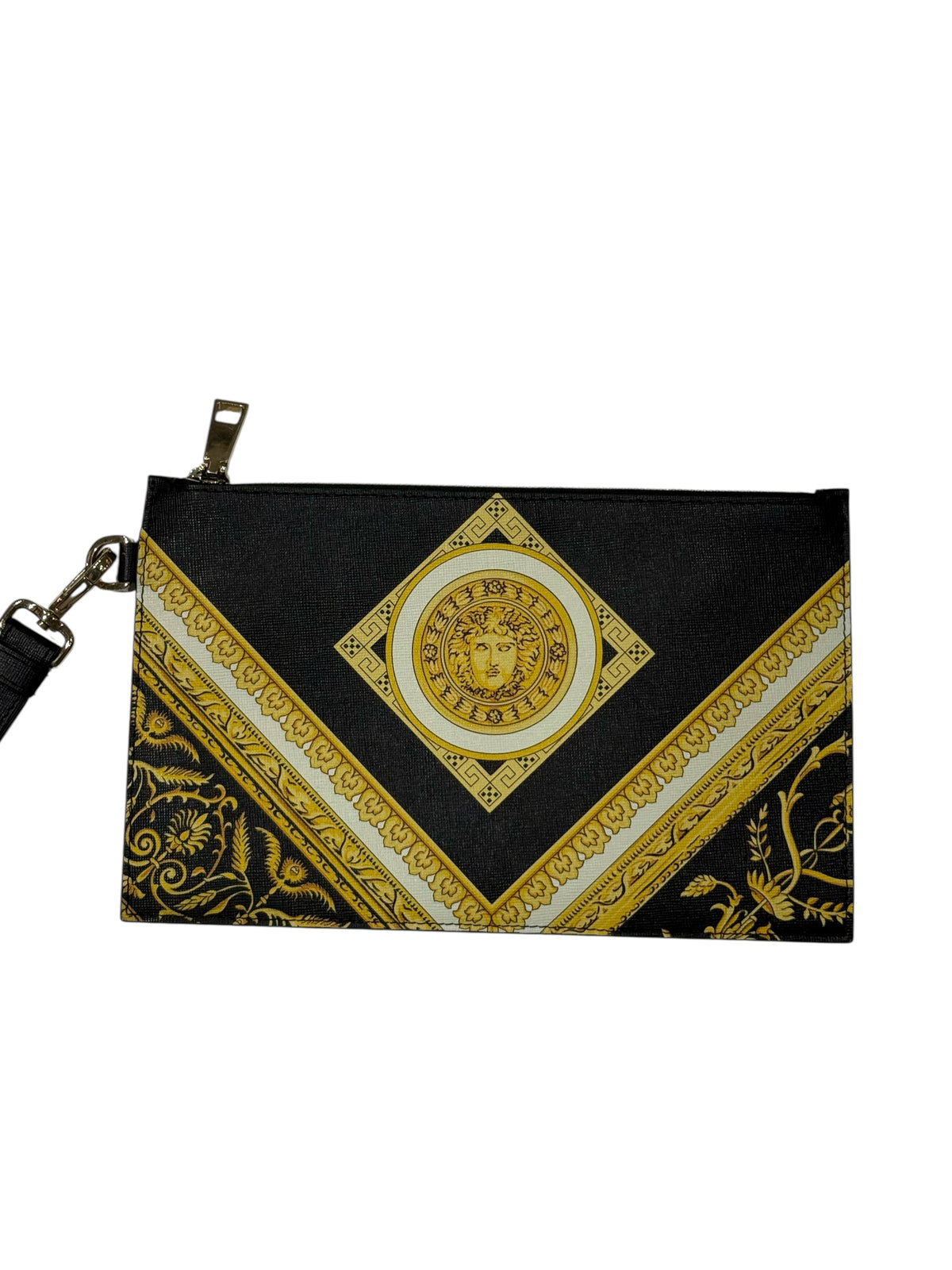 Versace Pochette Médusa Cuir Noir  | Les Folies d’Eugénie