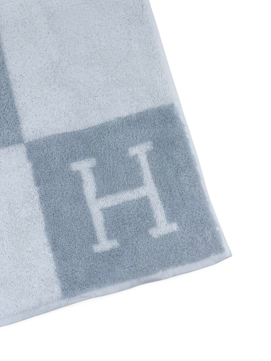 Hermès - Carré de toilette Avalon en coton bleu