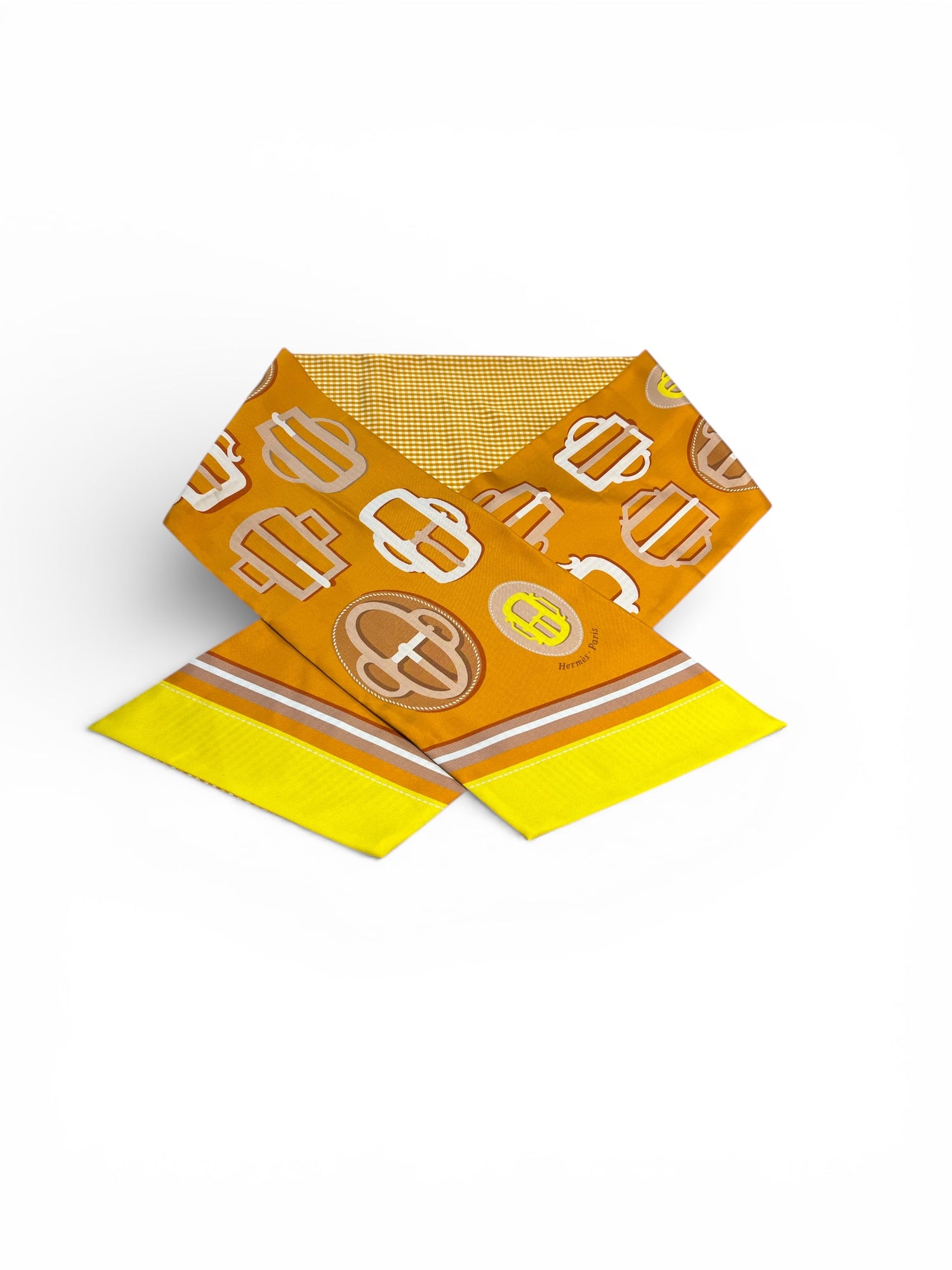 Hermès -  Écharpe en soie orange