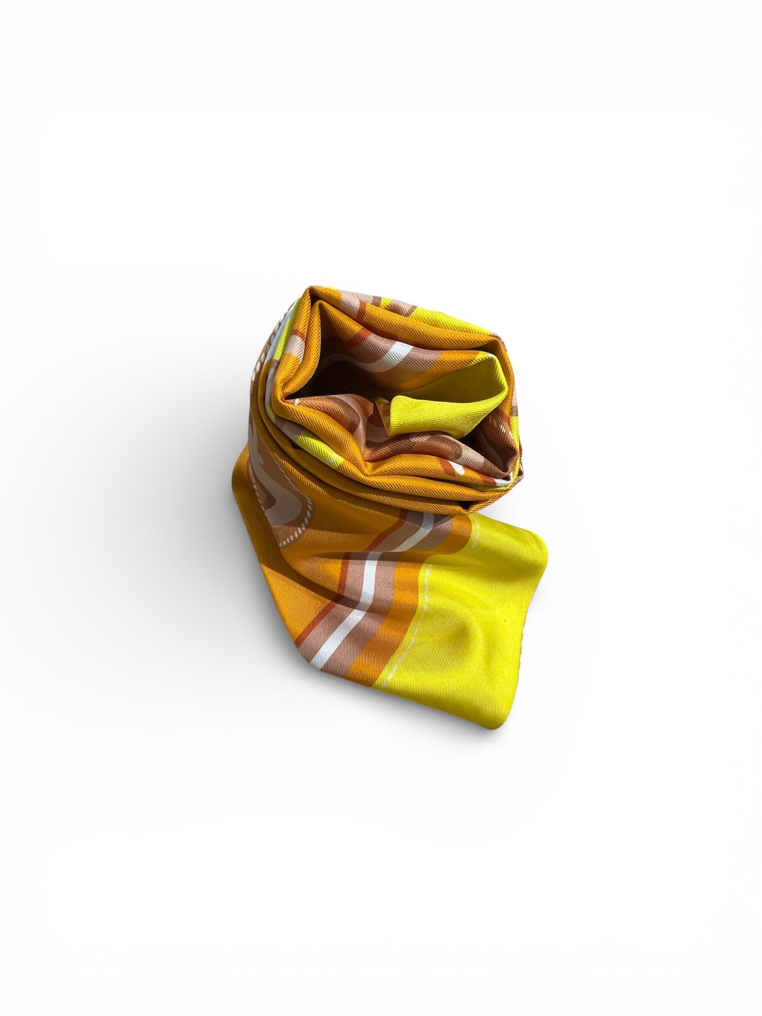 Hermès -  Écharpe en soie orange