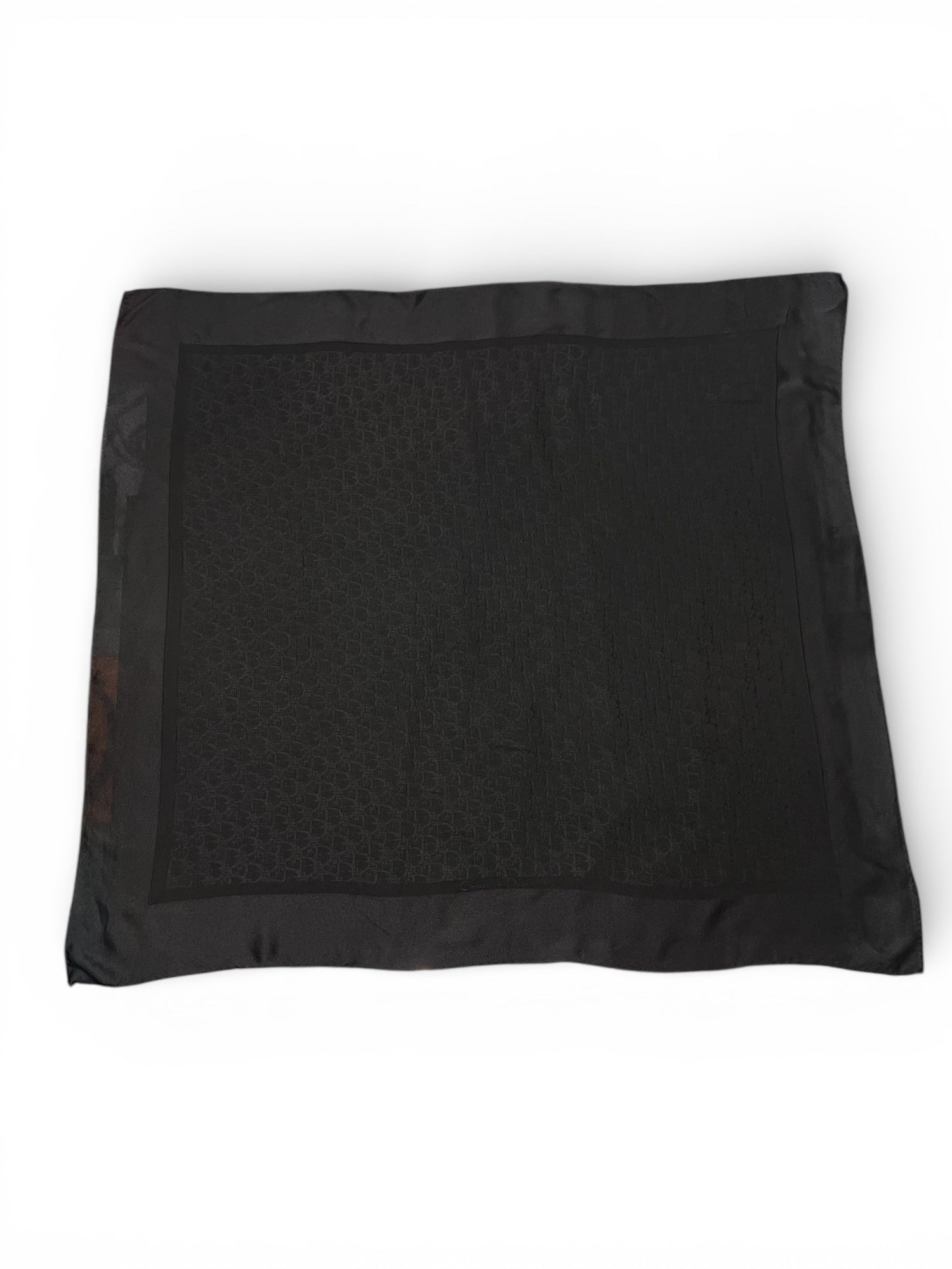 Christian Dior - Carré de soie monogram noir