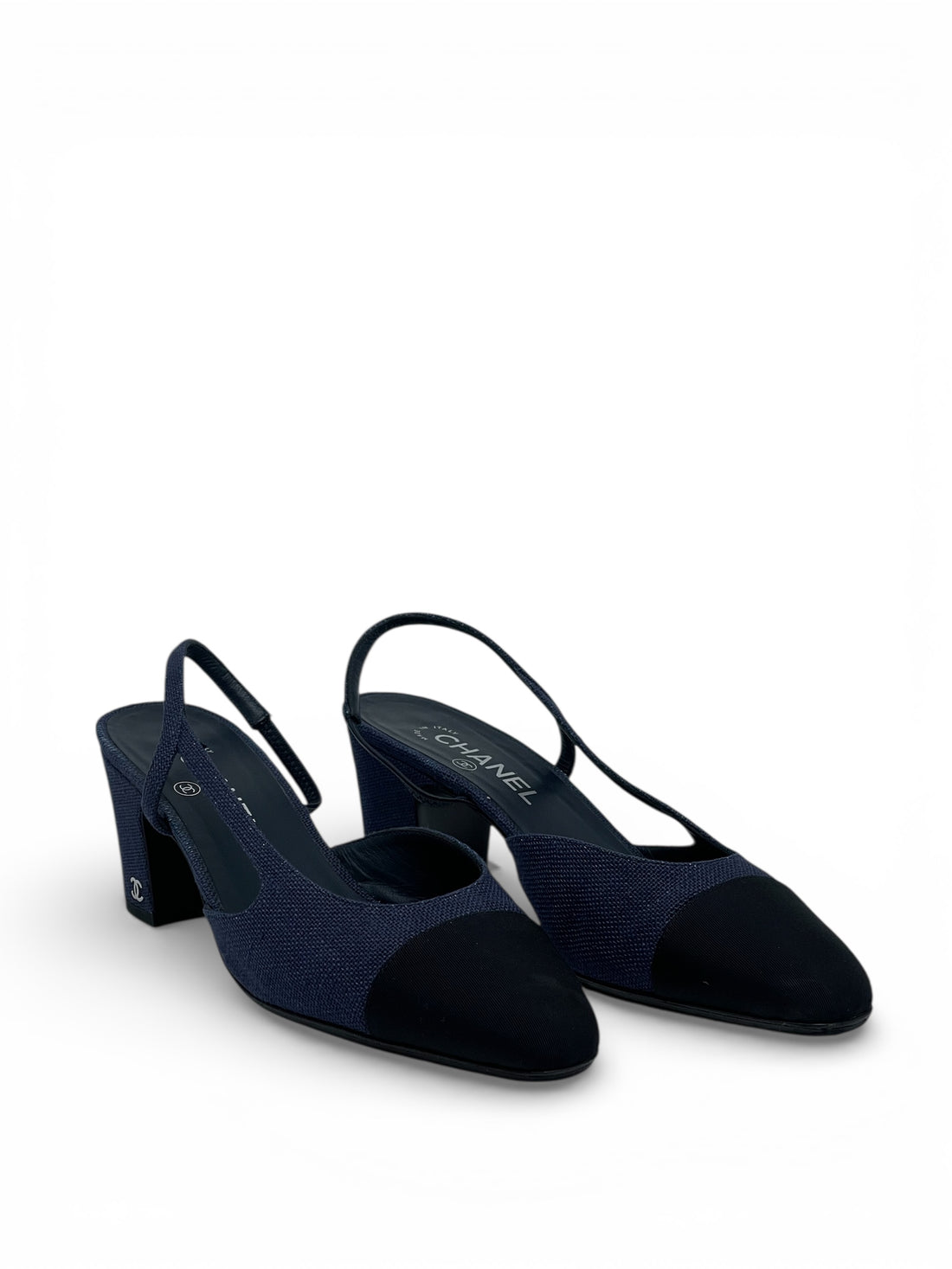 Chanel - Slingback bleu T40C