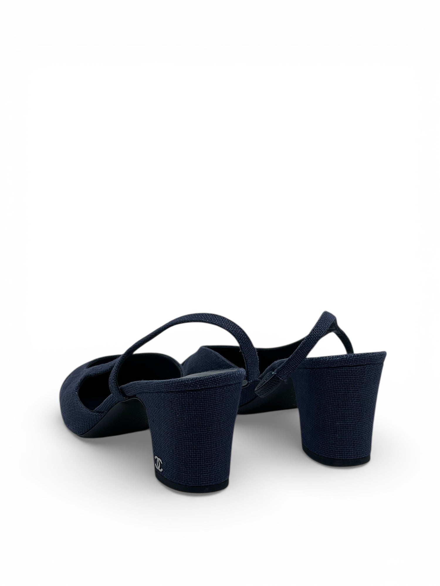 Chanel - Slingback bleu T40C