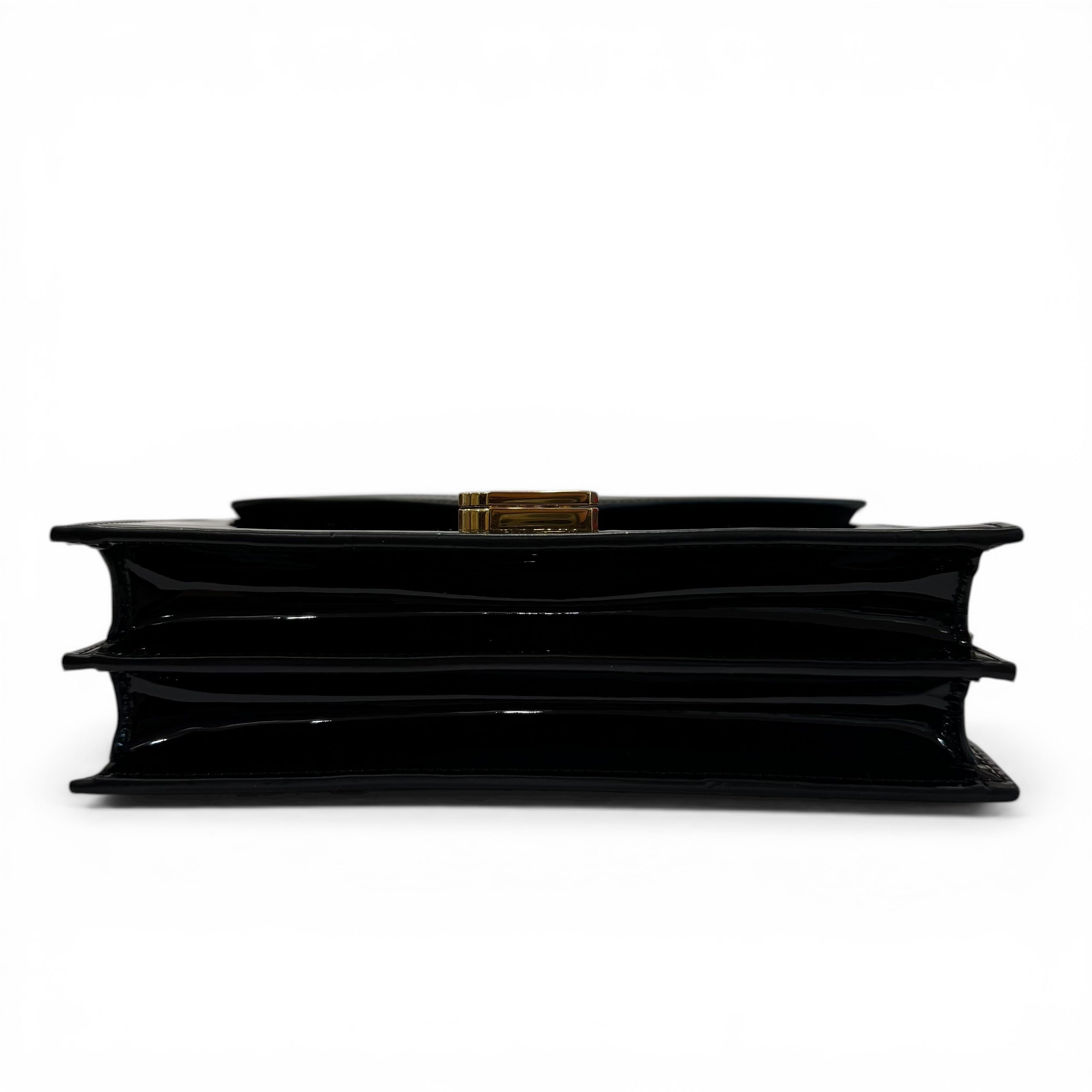 Yves Saint Laurent - Sac en cuir vernis noir