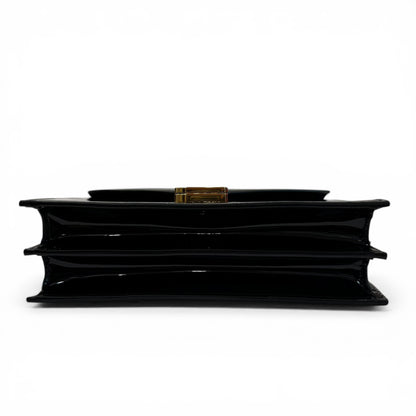 Yves Saint Laurent - Sac en cuir vernis noir