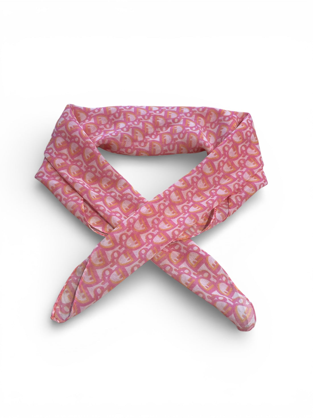 Christian Dior - Gavroche monogram rose et orange