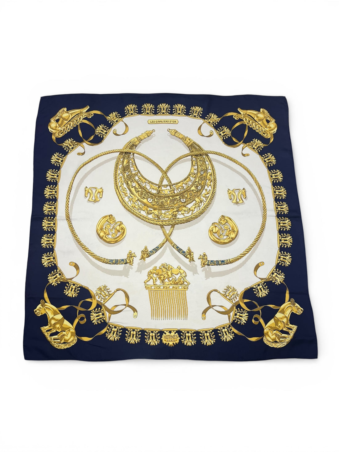 Hermès - Carré 90 « les cavaliers d’or »
