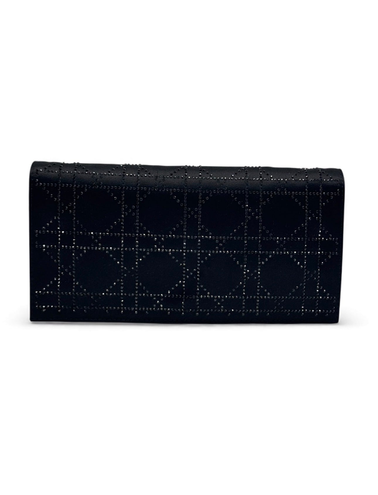 Dior - Glitzernde Handtasche aus schwarzem Stoff