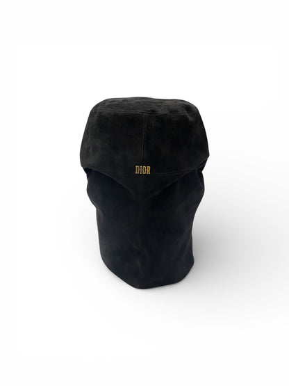 Christian Dior -  Cagoule en cuir noir T.57