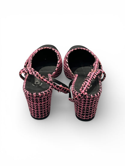 Chanel - Slingback en tweed T40C