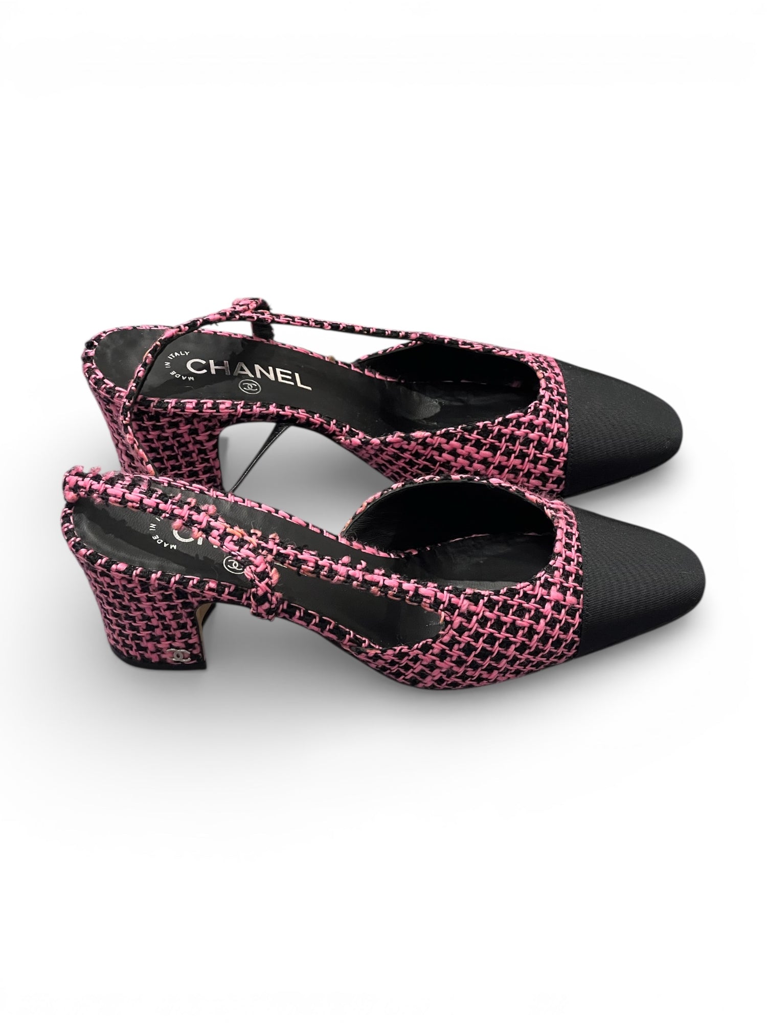 Chanel - Slingback en tweed T40C