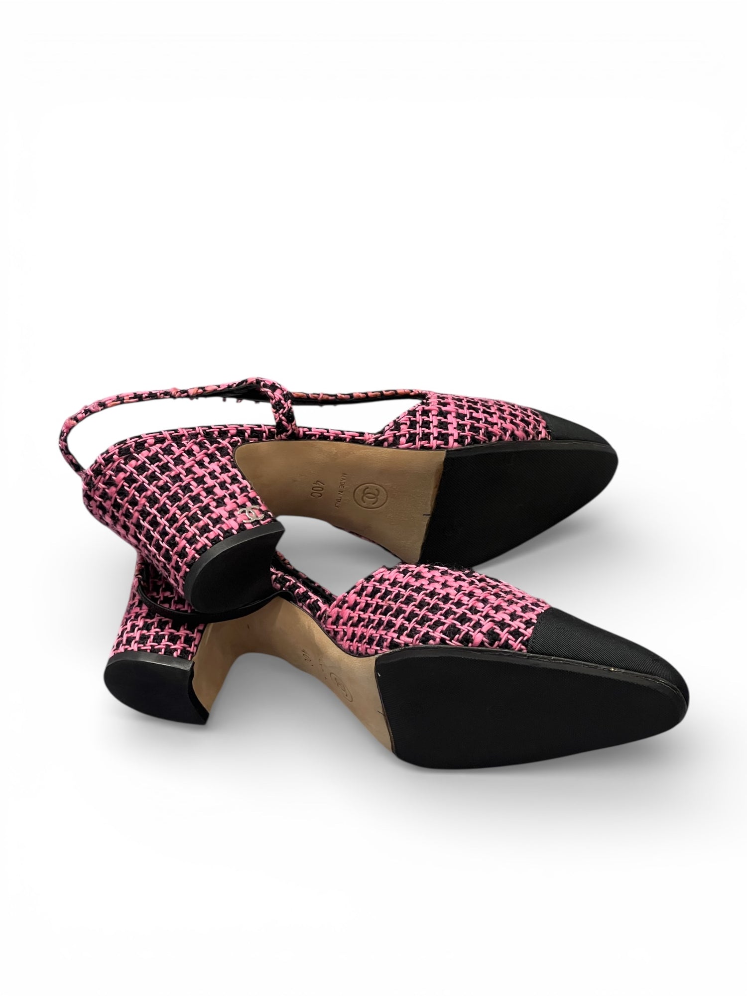 Chanel - Slingback en tweed T40C