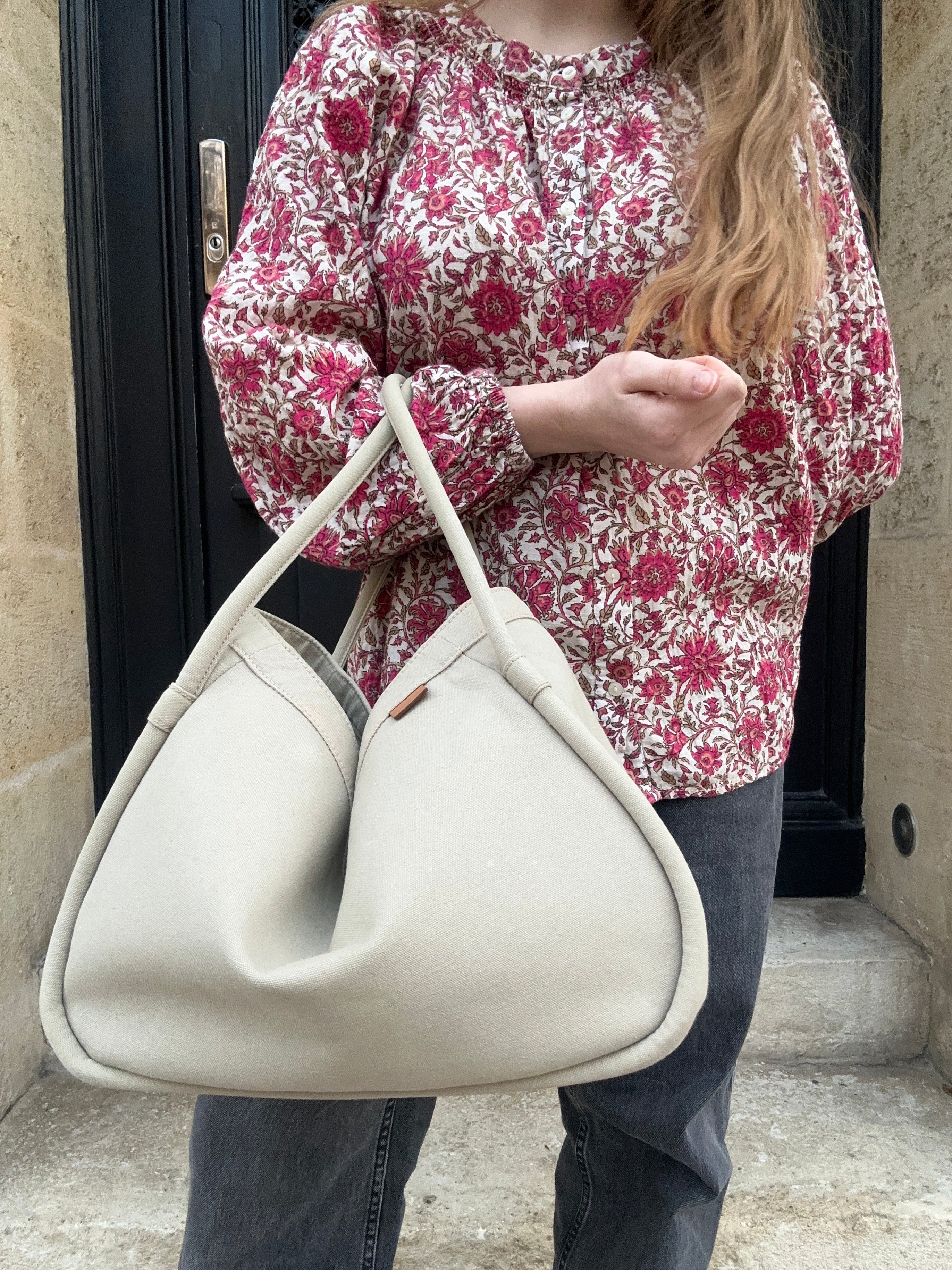 Hermès - Sac à main gris