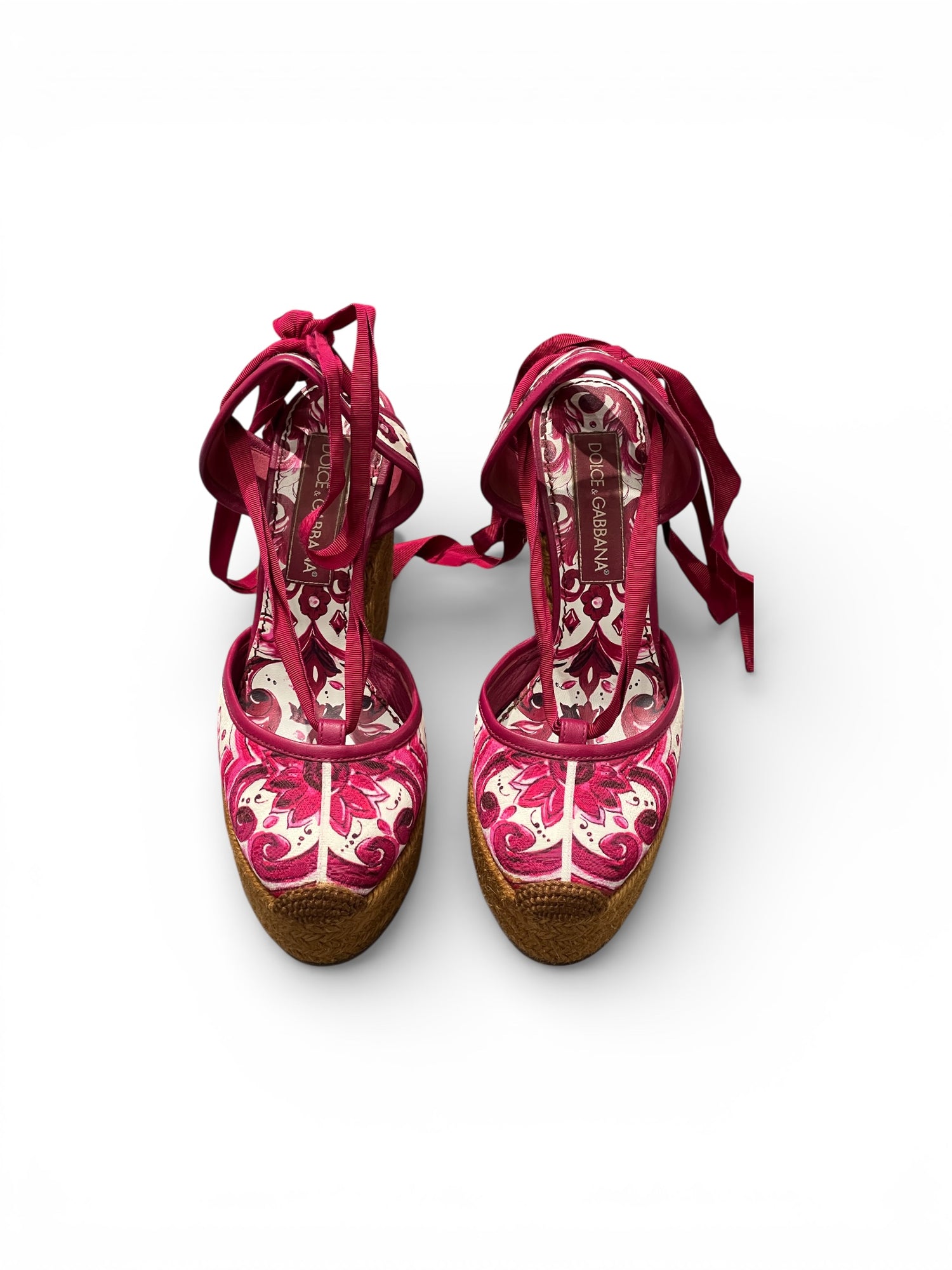 Dolce &amp; Gabbana -  Sandales spartiates en toile T37