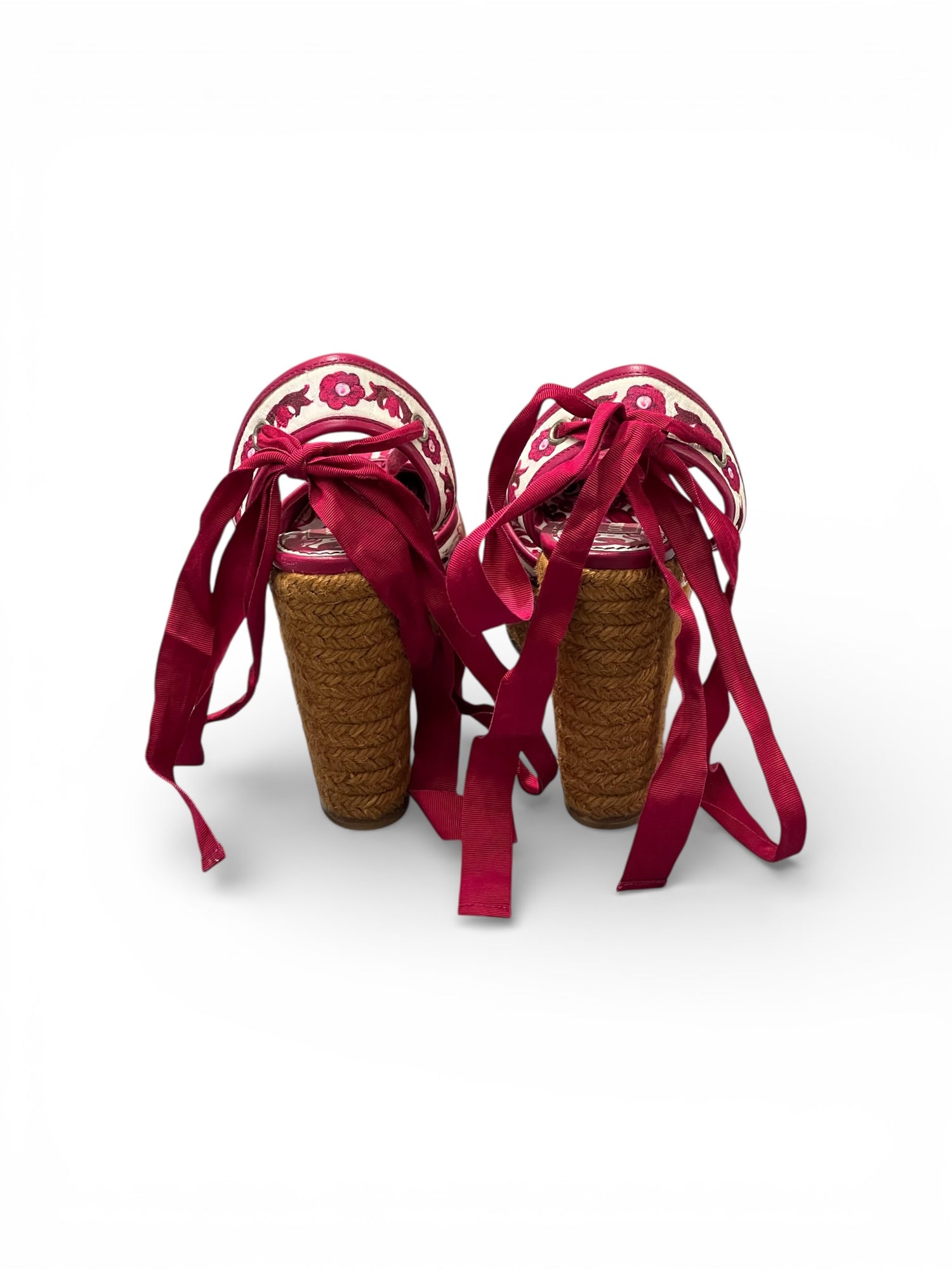 Dolce &amp; Gabbana -  Sandales spartiates en toile T37