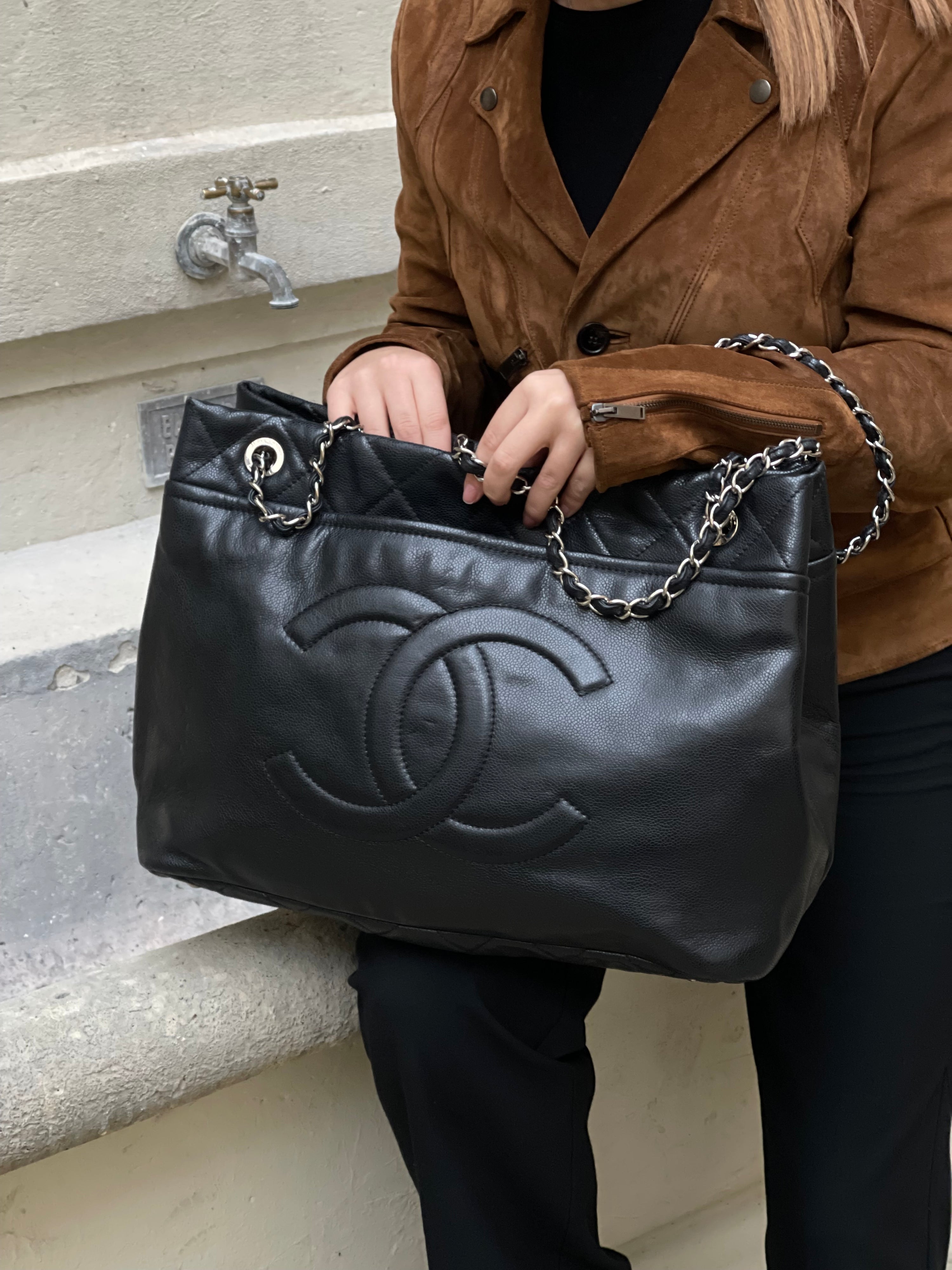 Chanel – Shopper aus Caviar-Leder