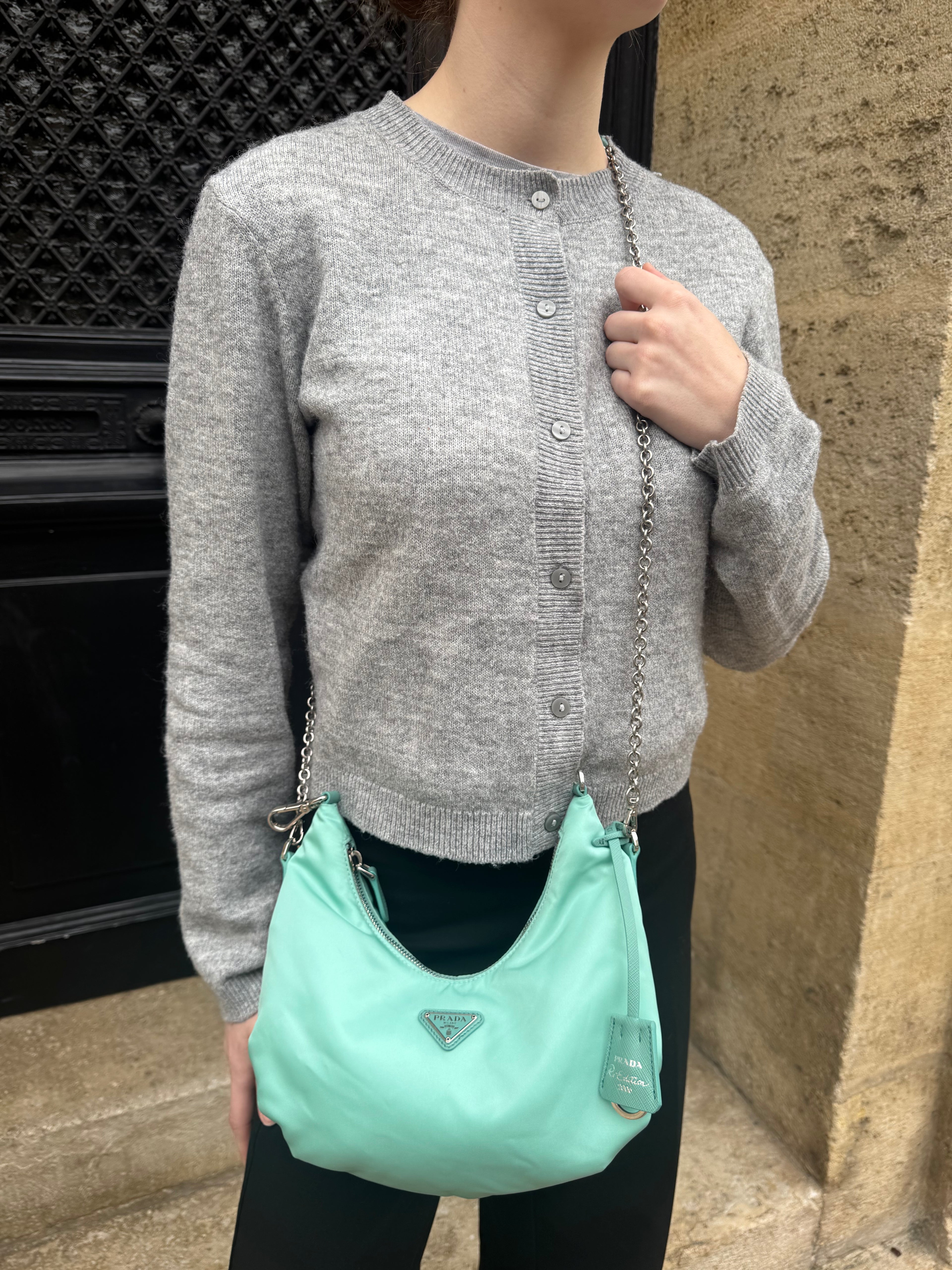 Prada - Sac Re-Edition 2006 nylon vert jade