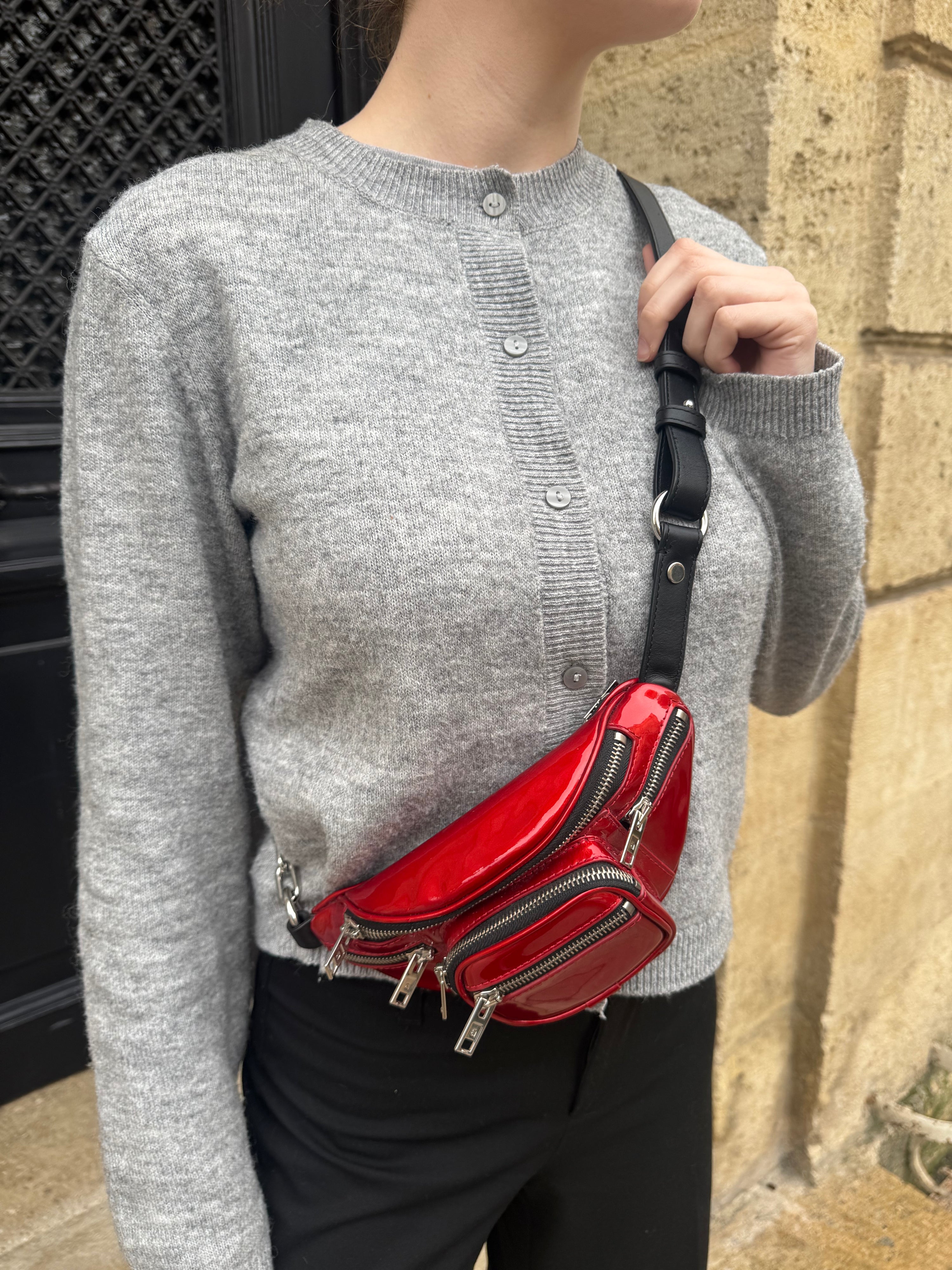 Alexander Wang - Mini-Gürteltasche Attica rot