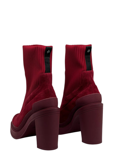 Hermès - Bottes en daim bordeaux T38