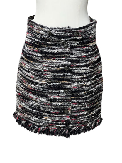 Chanel - Jupe mi-longue en Tweed T.36