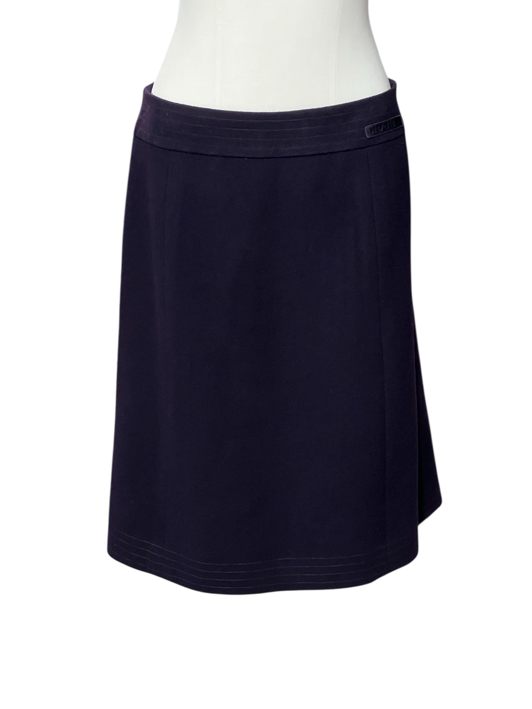 Chanel - Jupe violette en cachemire T40