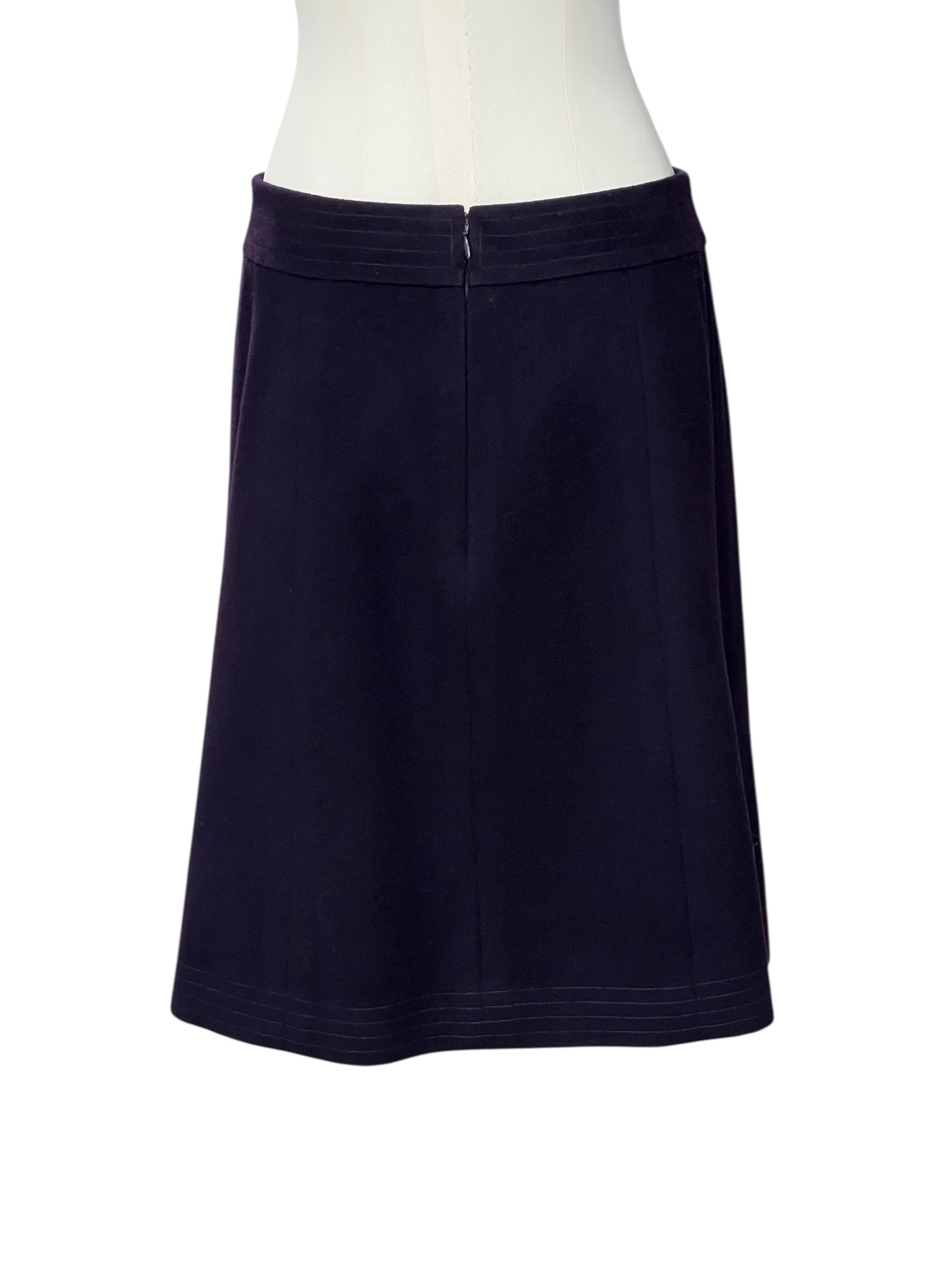 Chanel - Jupe violette en cachemire T40