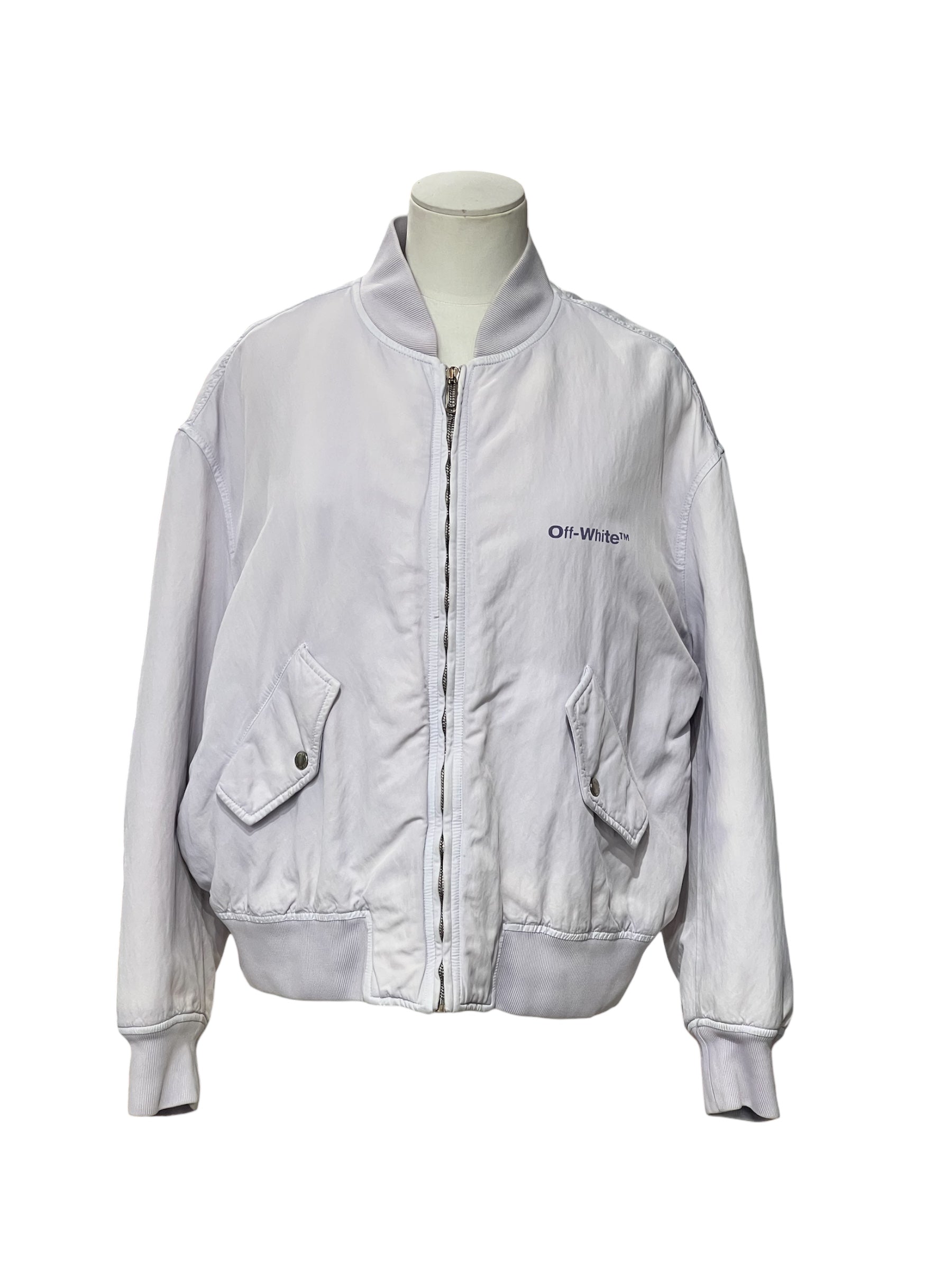Off-White - Giacca tie-dye viola T40