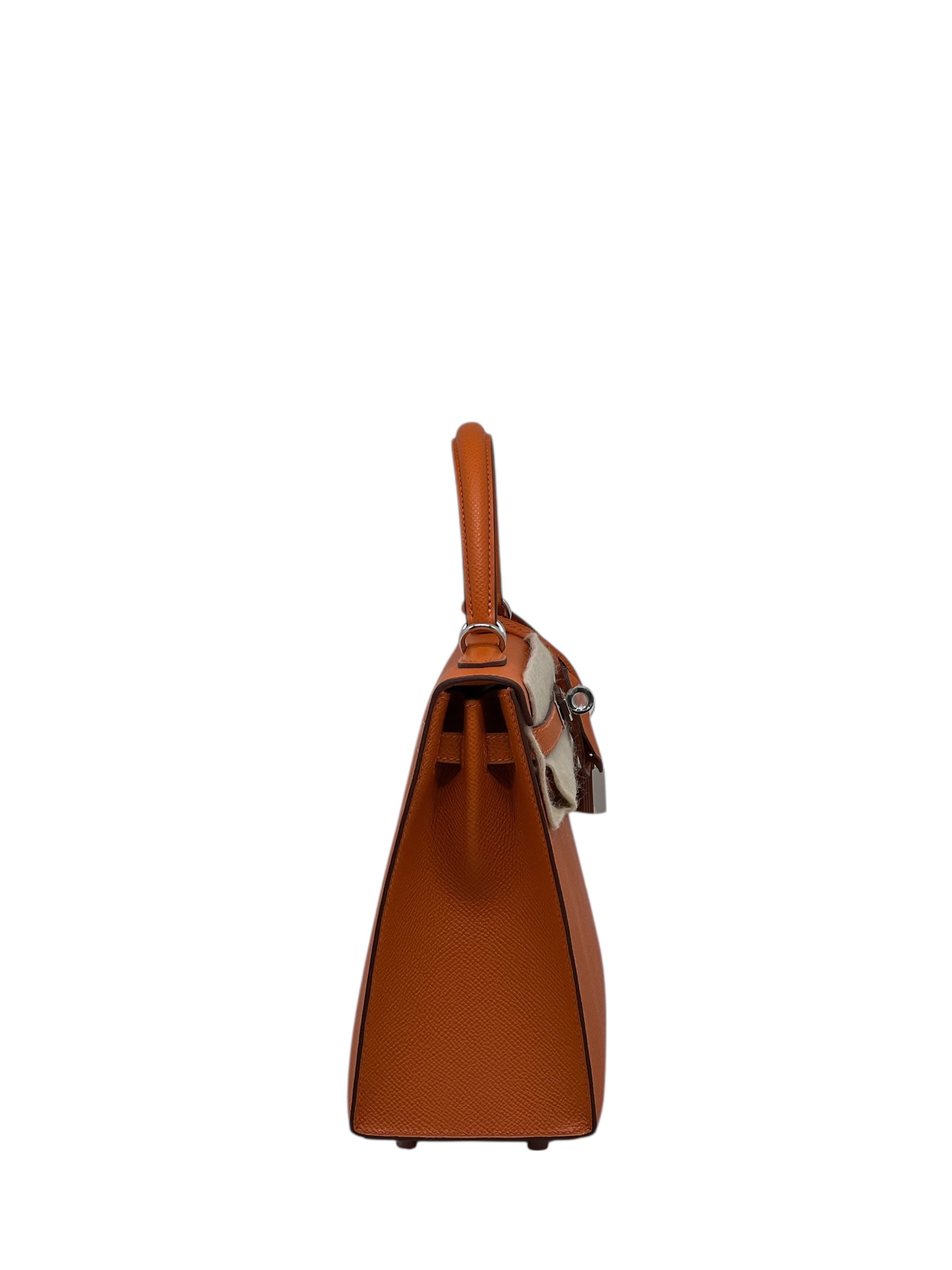 Hermès - Sac Kelly II Sellier 25 Veau Epsom 93 orange