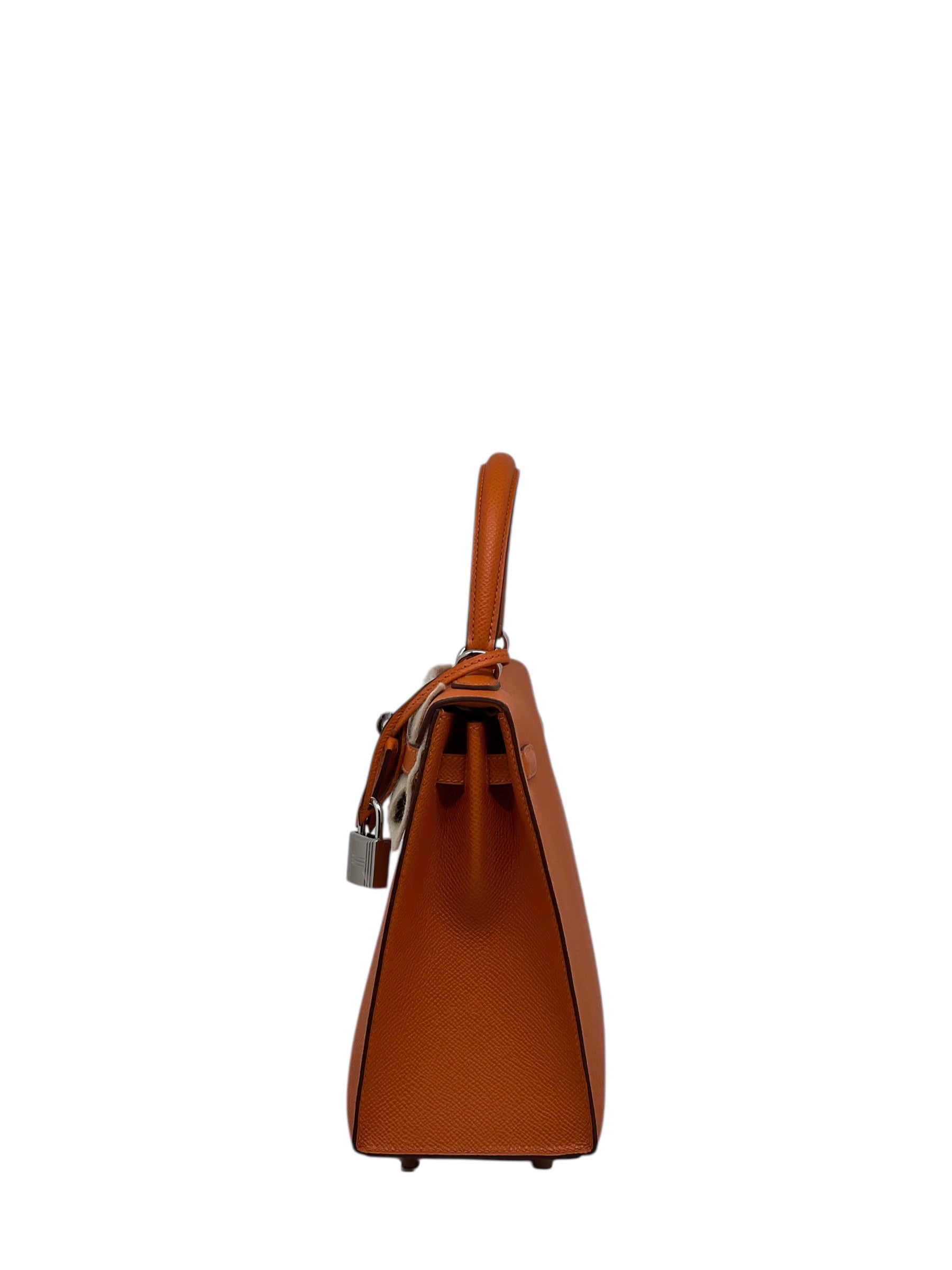 Hermès - Sac Kelly II Sellier 25 Veau Epsom 93 orange