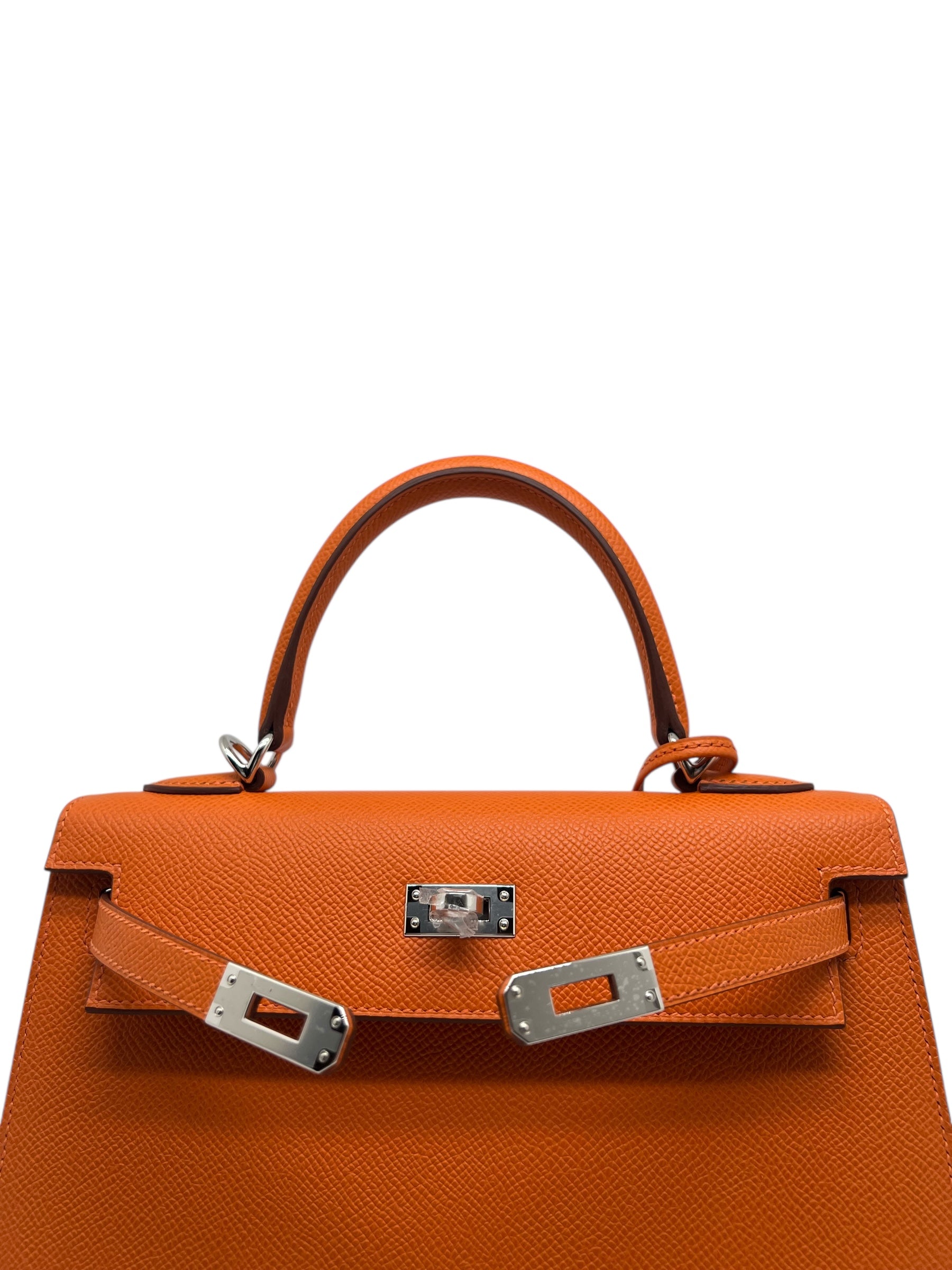 Hermès - Sac Kelly II Sellier 25 Veau Epsom 93 orange
