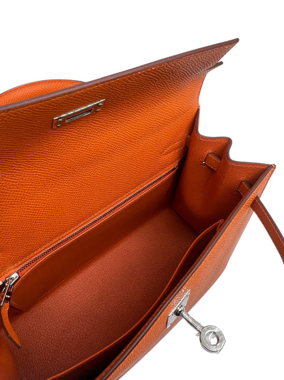 Hermès - Sac Kelly II Sellier 25 Veau Epsom 93 orange