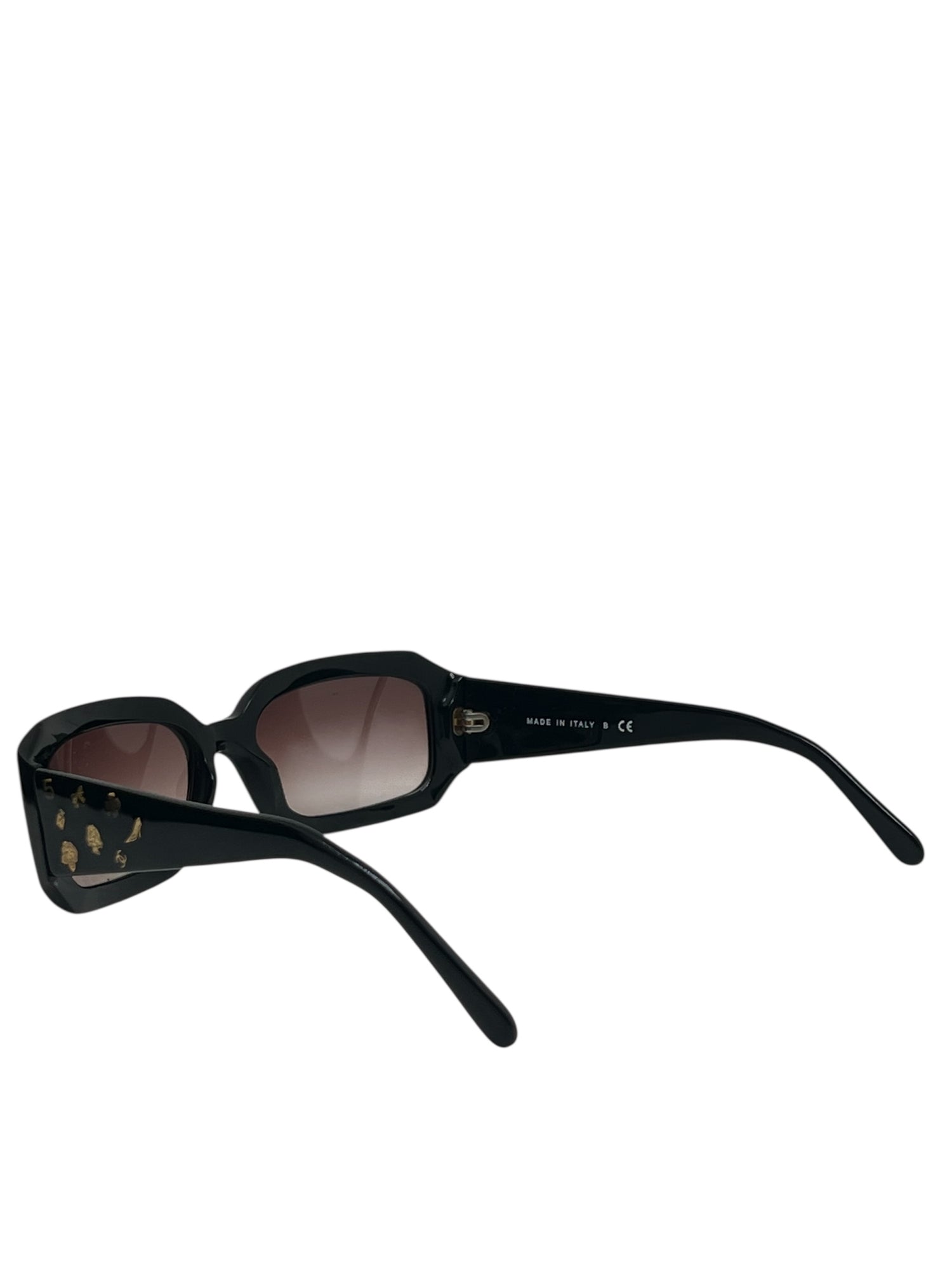 Chanel - Lunettes de soleil rectangle noir