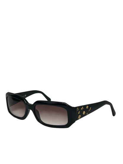 Chanel - Lunettes de soleil rectangle noir