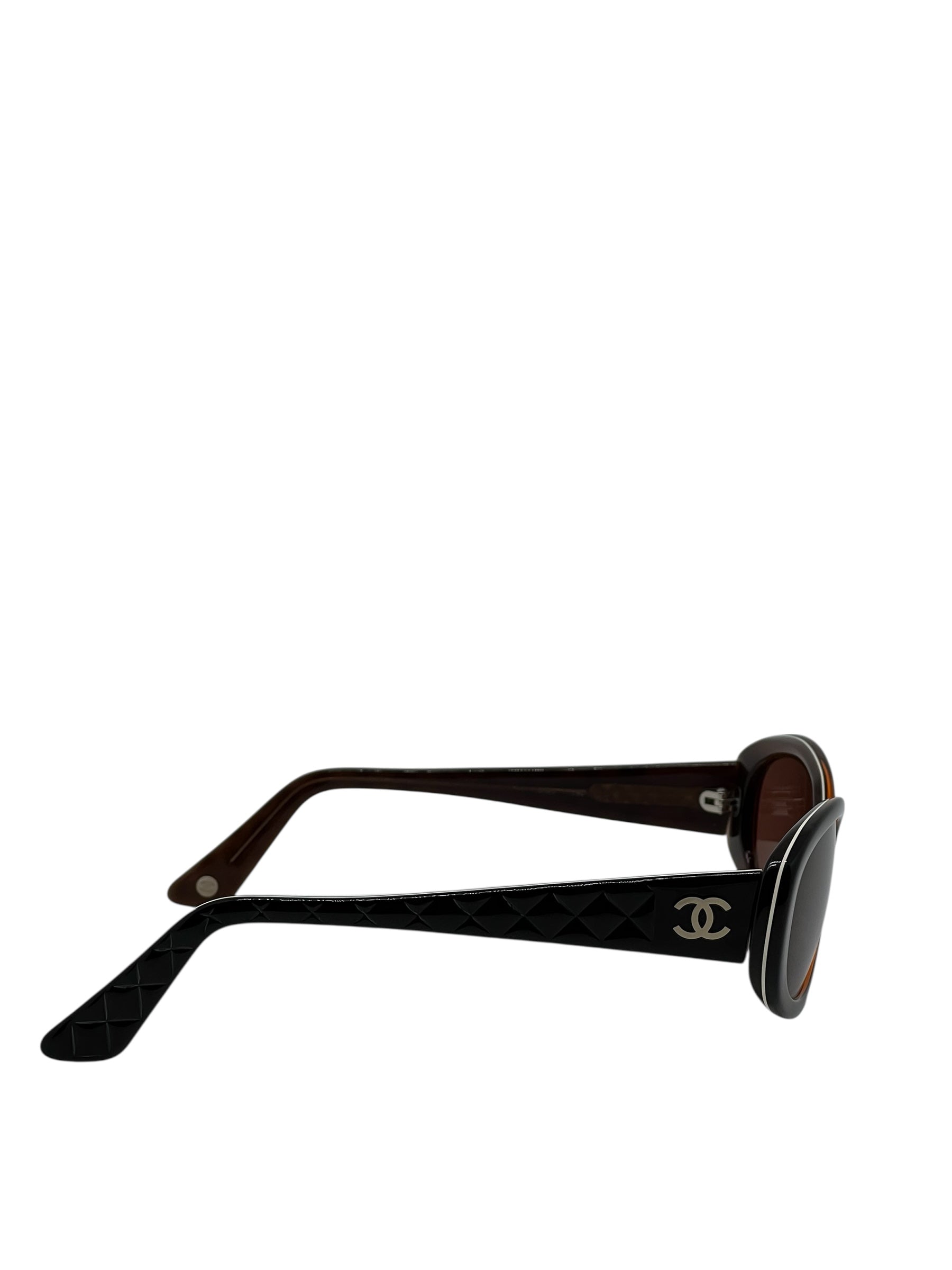Chanel - Black and brown sunglasses