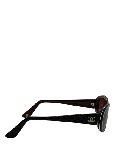 Chanel - Lunettes de soleil noir et marron