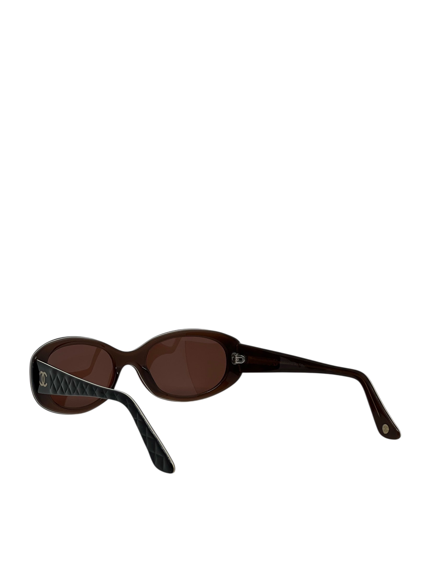 Chanel - Black and brown sunglasses