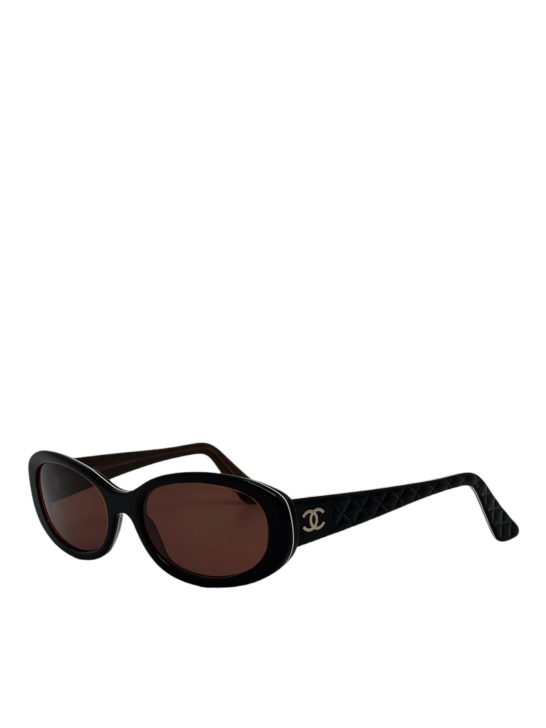 Chanel - Black and brown sunglasses