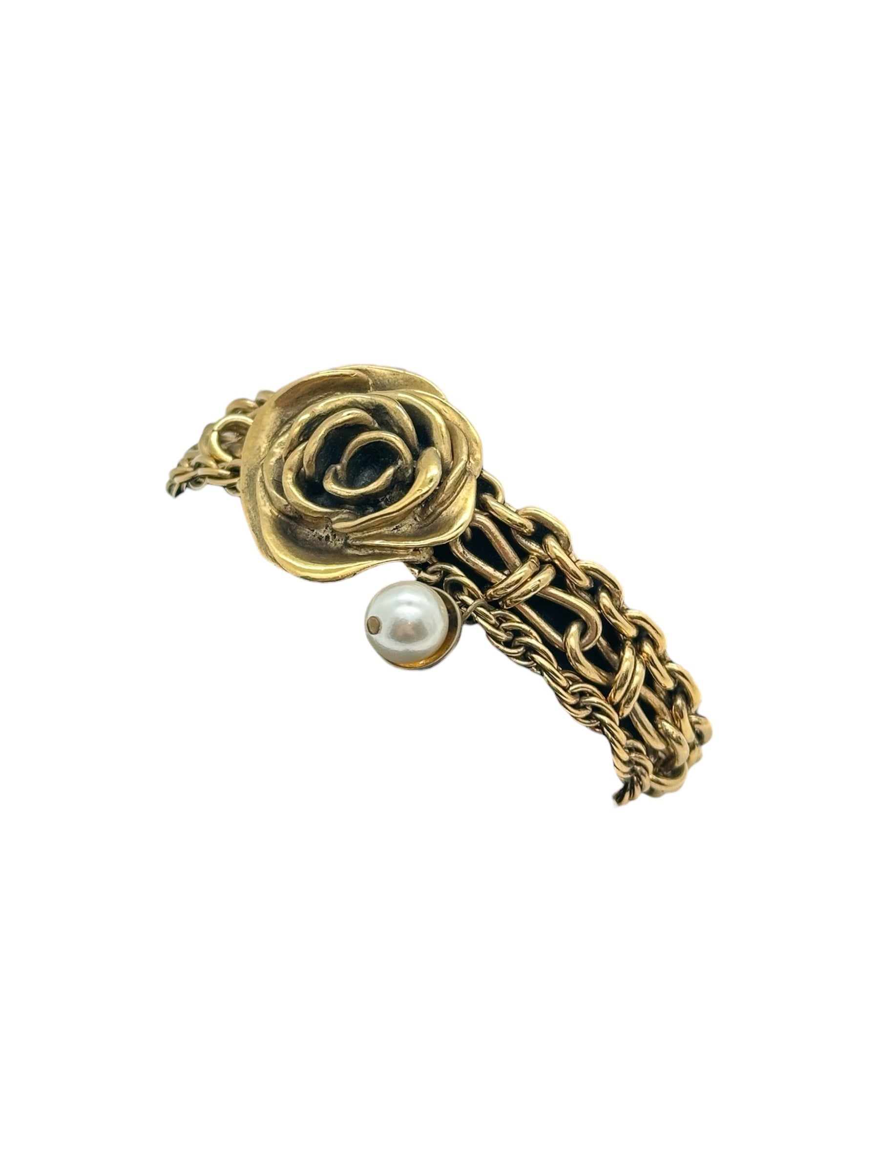 Dior - Bracelet rose avec perle