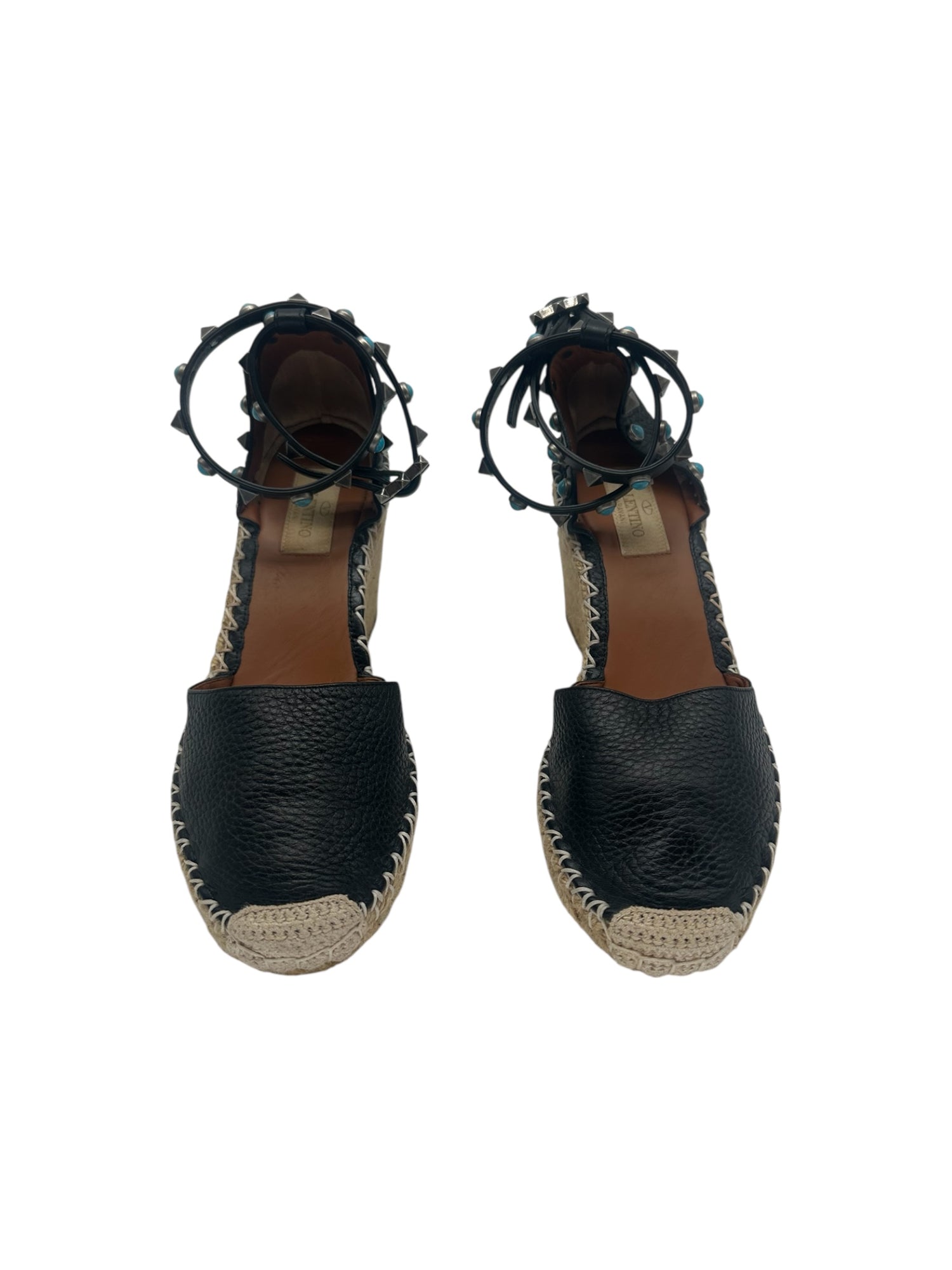 Valentino - Espadrille compensée garavani T36