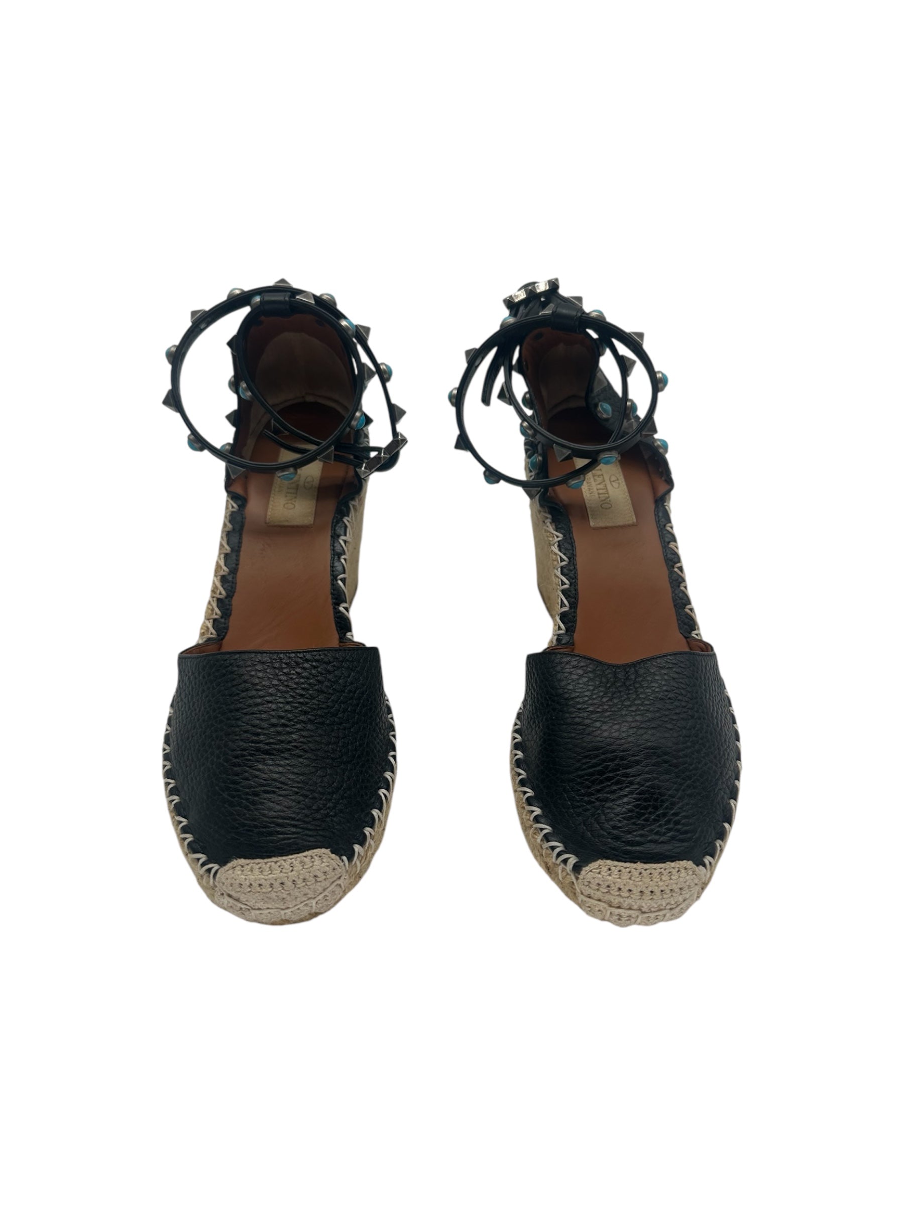 Valentino - Espadrille compensée garavani T36