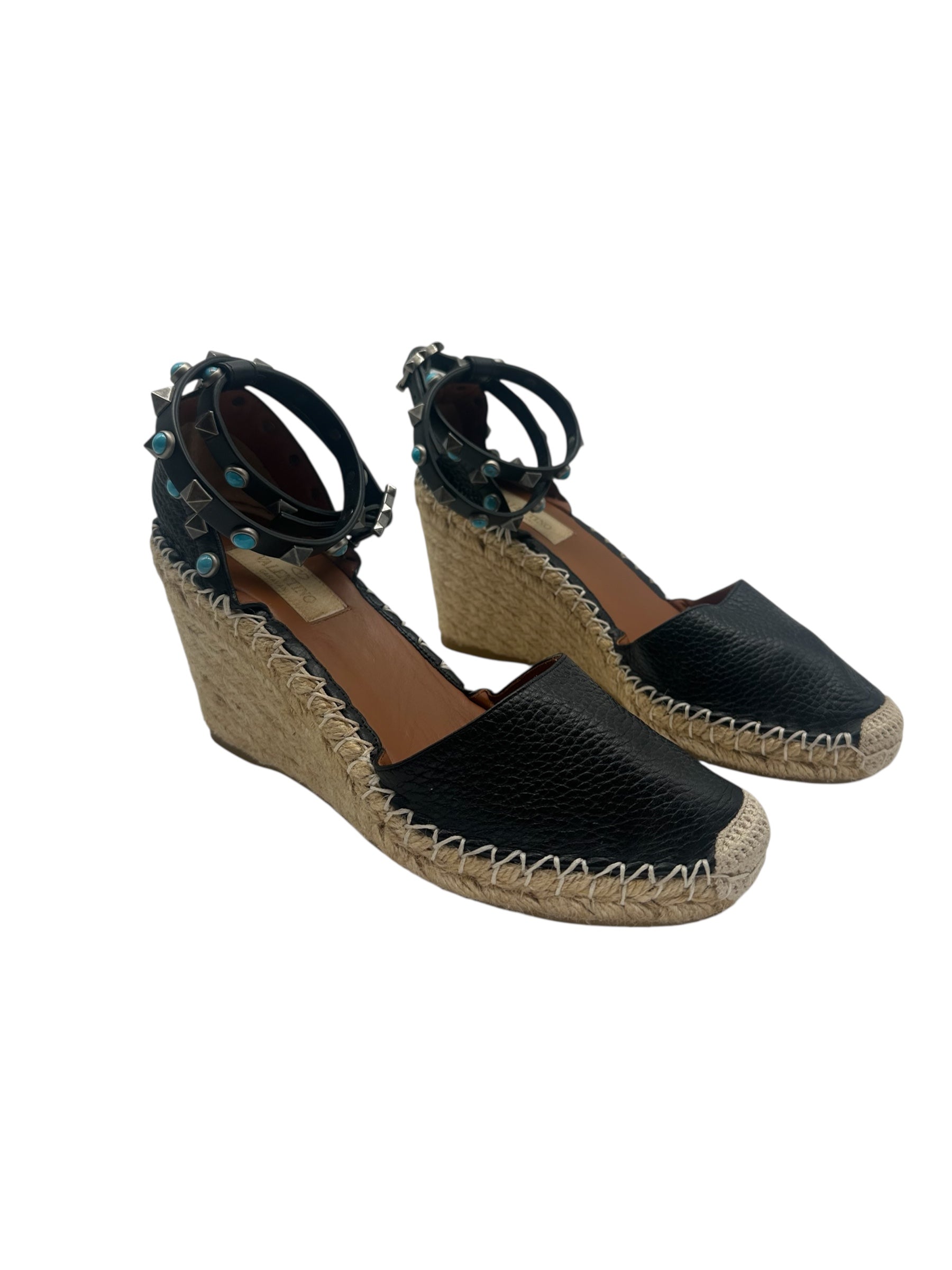 Valentino - Espadrille compensée garavani T36