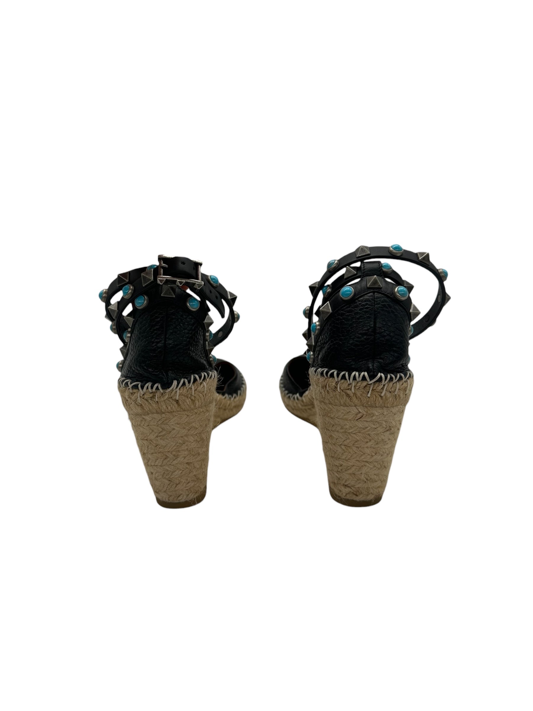 Valentino - Espadrille compensée garavani T36