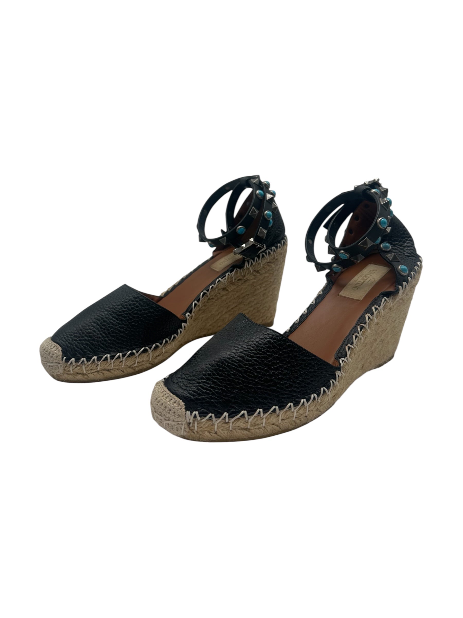Valentino - Espadrille compensée garavani T36
