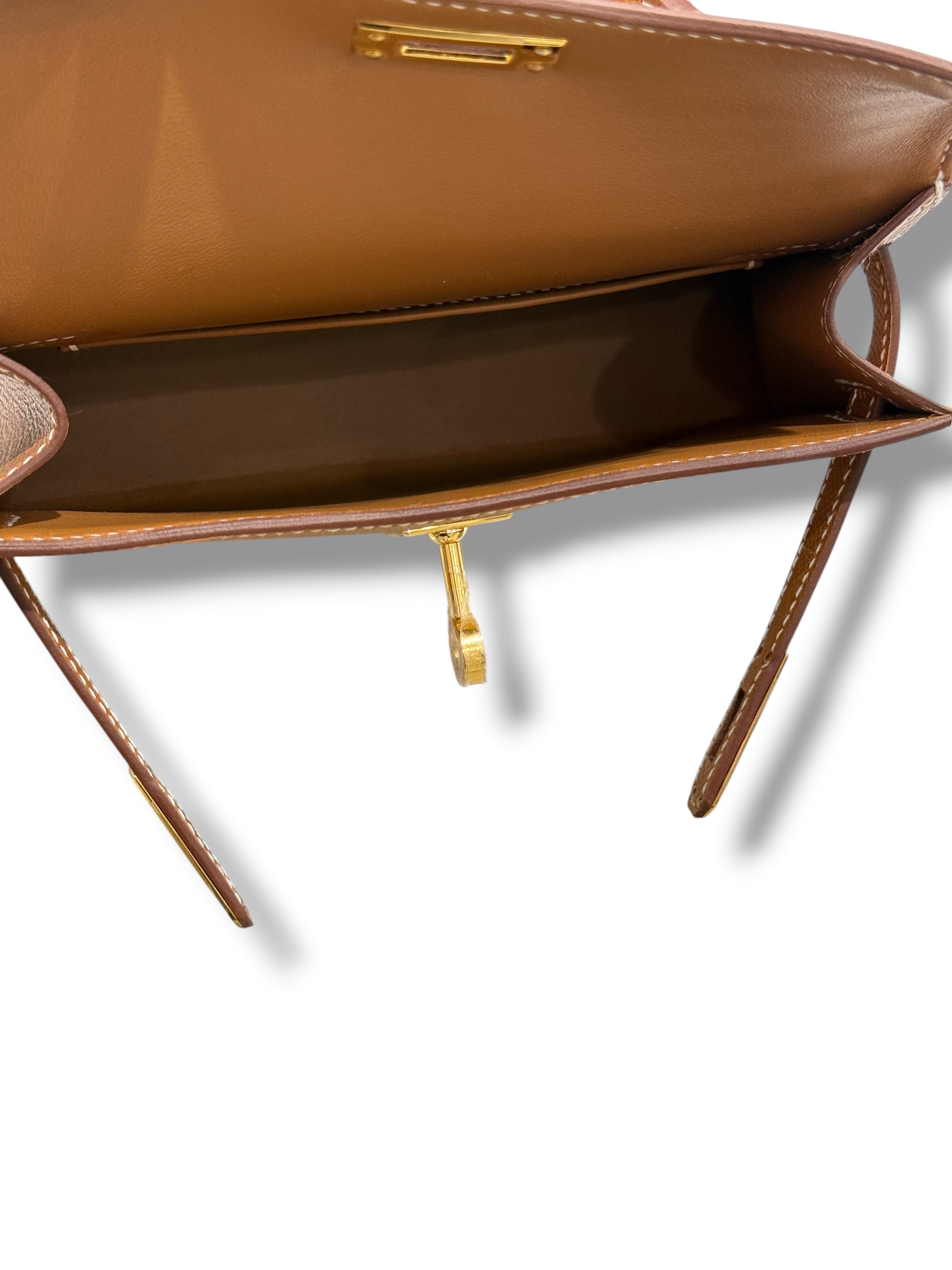 Hermès - Sac Kelly II sellier Mini Gold