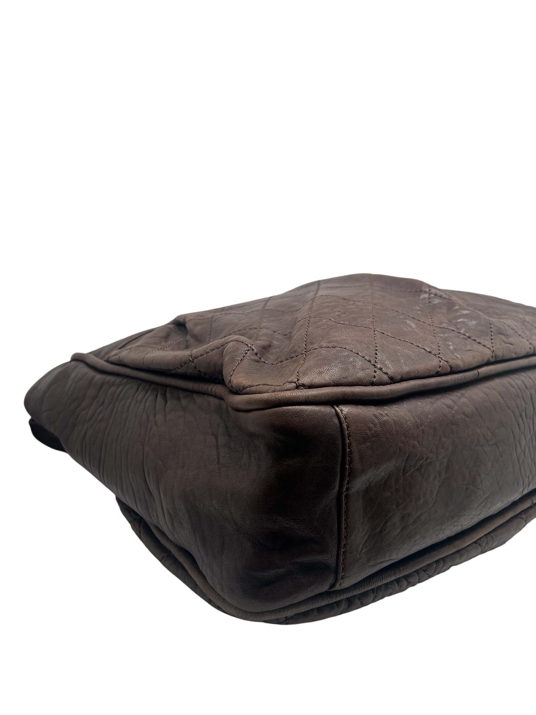 Chanel - Sac porté épaule marron