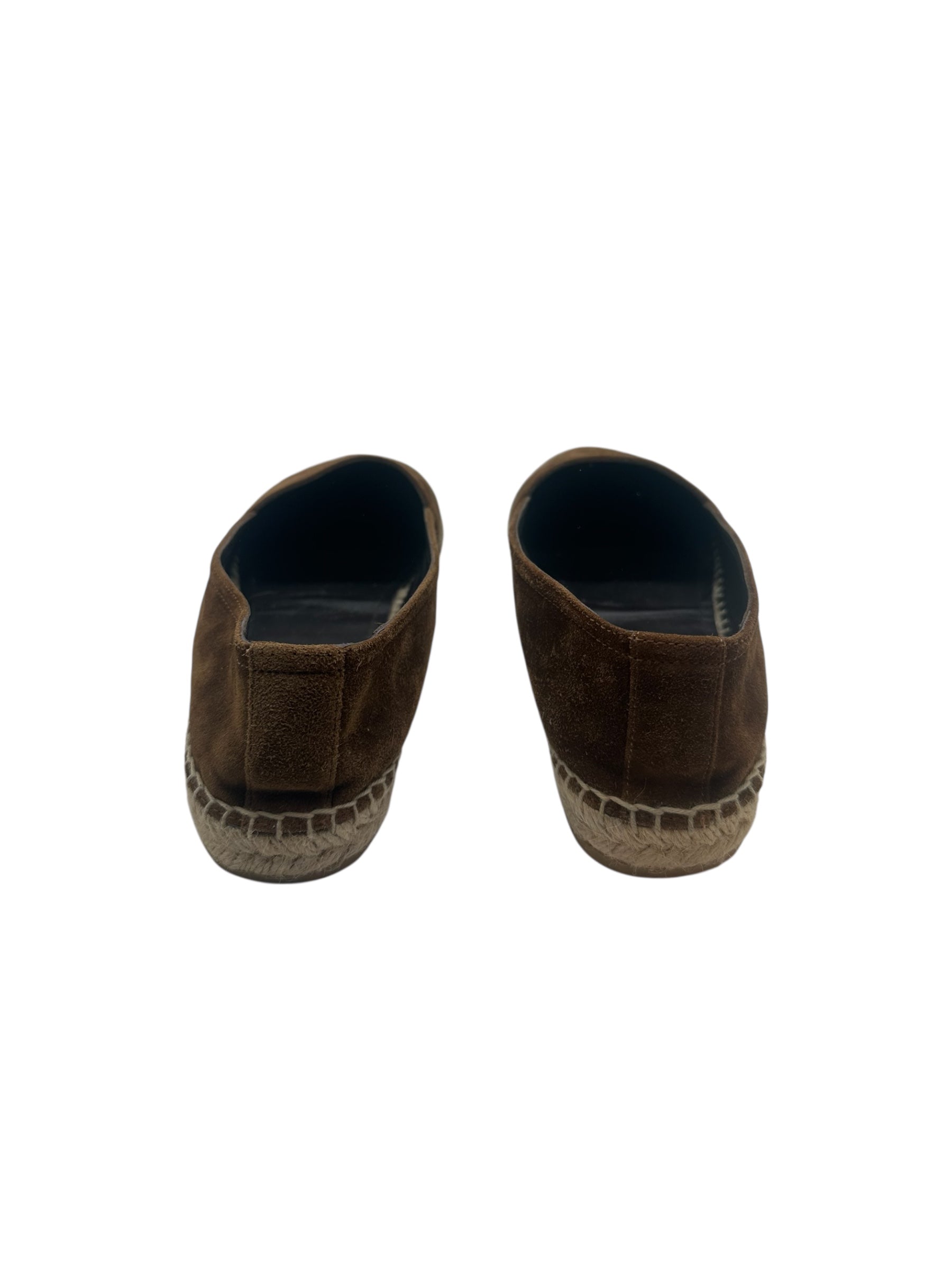 Yves Saint Laurent - Espadrilles cassandre marron en daim T38