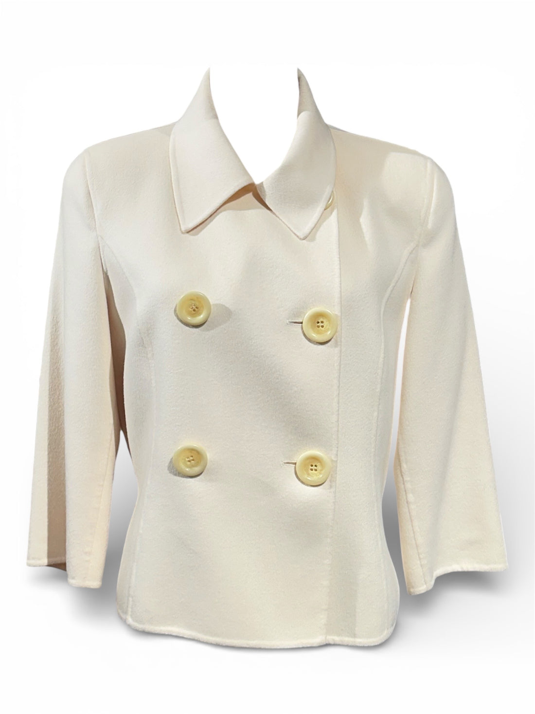 Céline - Petit manteau court écru T42