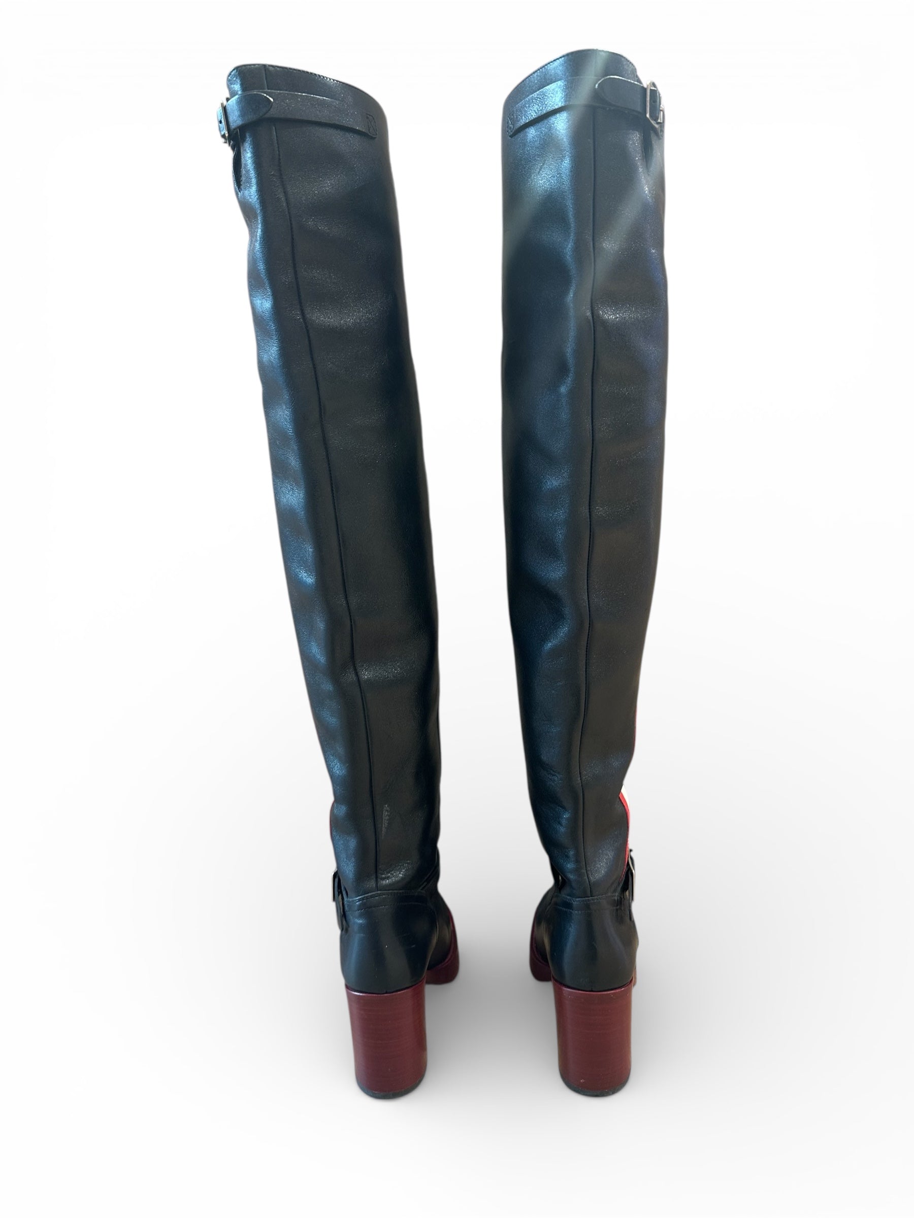 Dior - Bottes en cuir noir T35