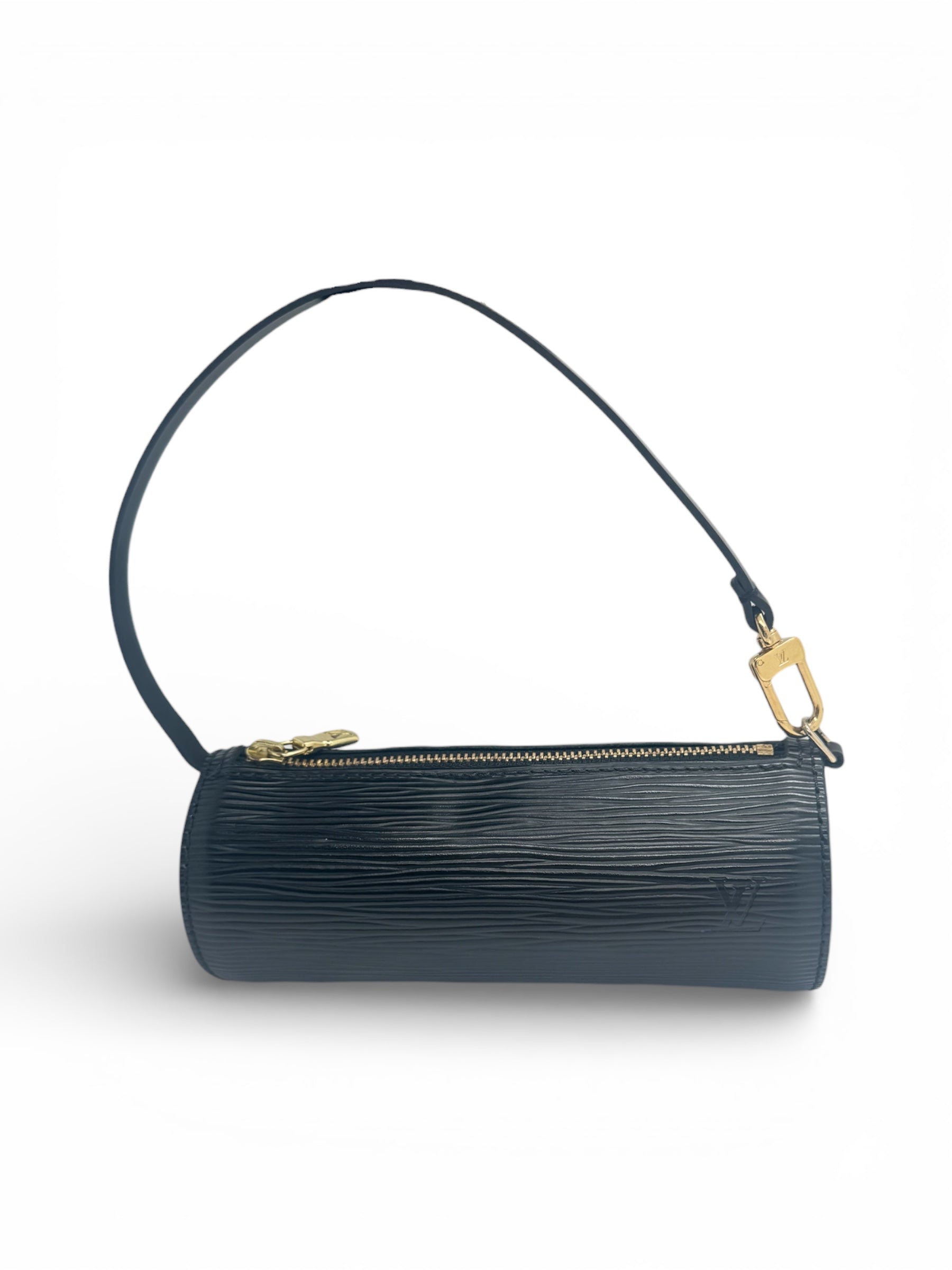 Louis Vuitton - Pochette Soufflot en cuir épi noir